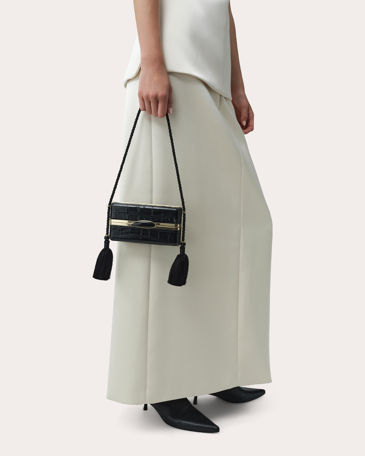 Anais Tailored Column Midi Skirt