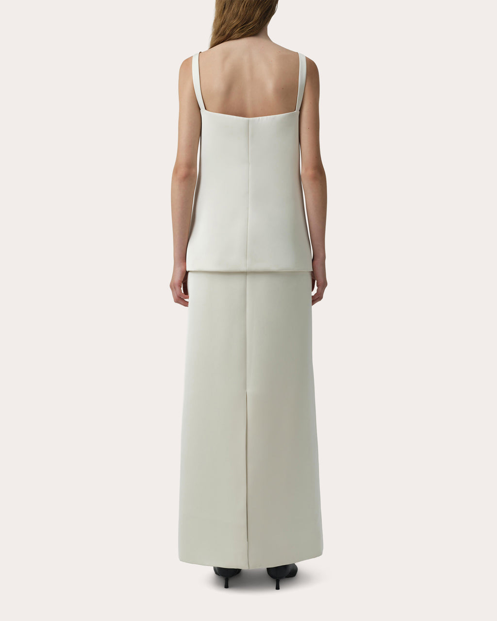 Anais Tailored Column Midi Skirt