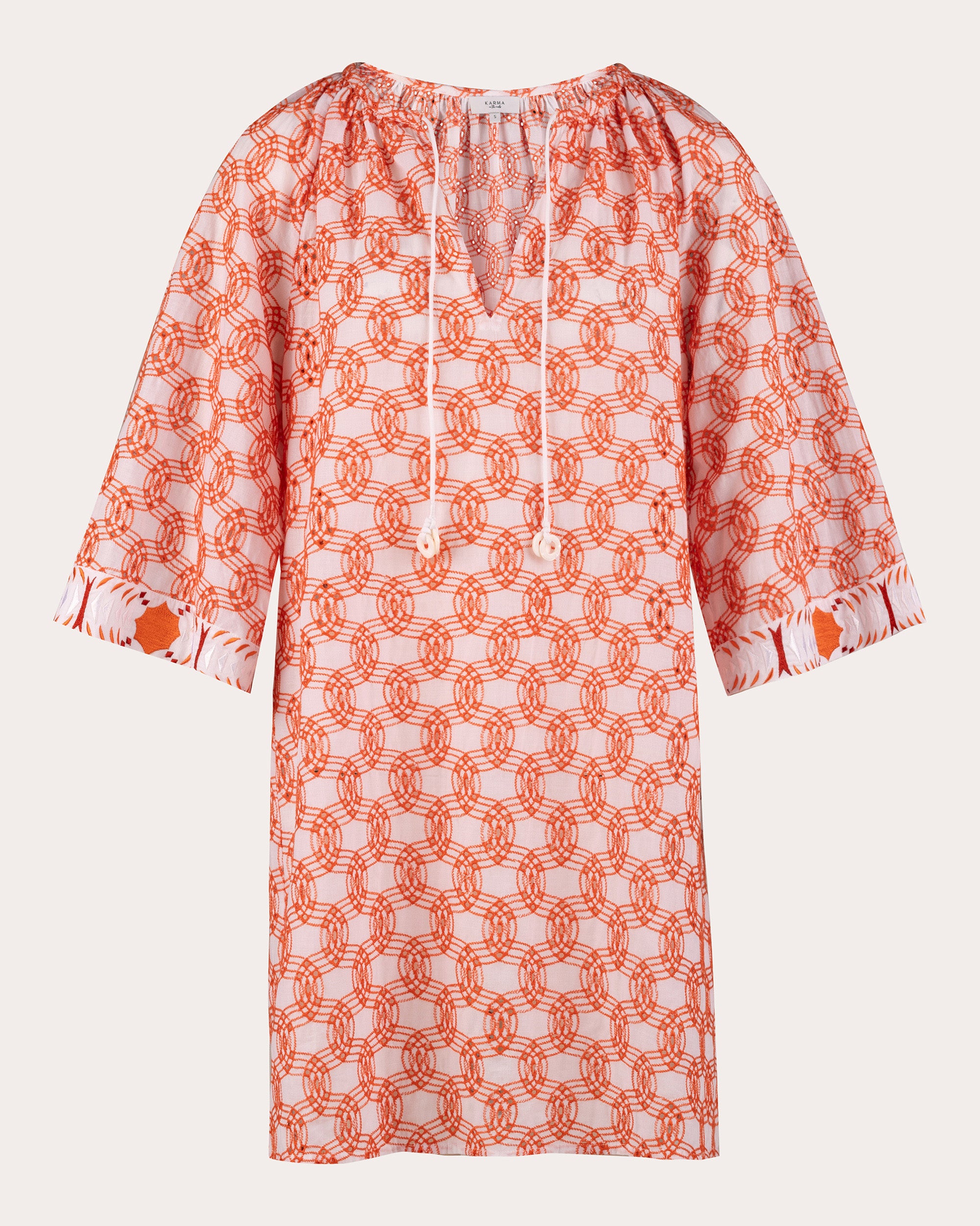 Oto Broderie Anglaise Cotton Mini Dress