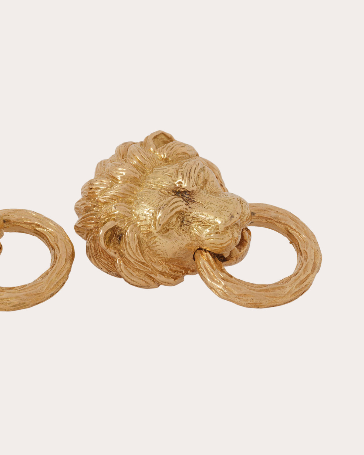 Vintage Van Cleef & Arpels Lion Door Knocker Earrings