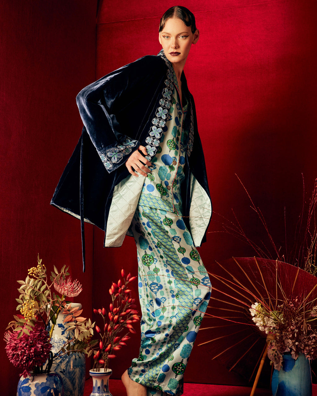 Isa Chochin Silk Pajama Set