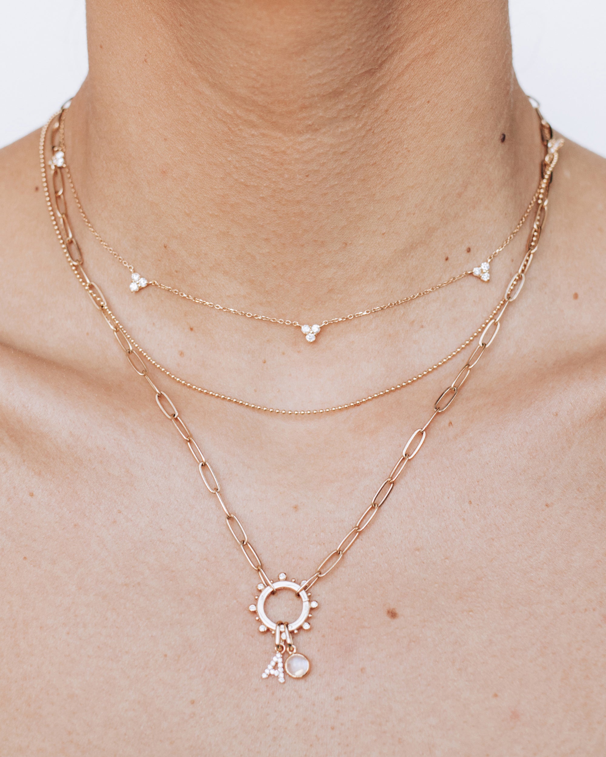 Diamond Pavé Love Letter A Charm