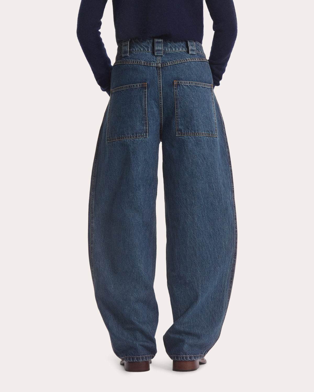 Patch Pocket Barrel Jeans