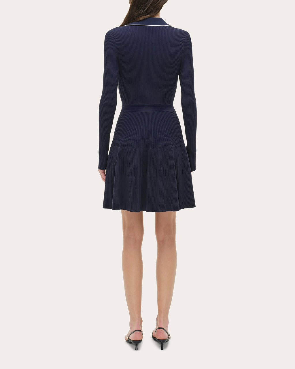 Alcott Rib Knit Polo Mini Dress