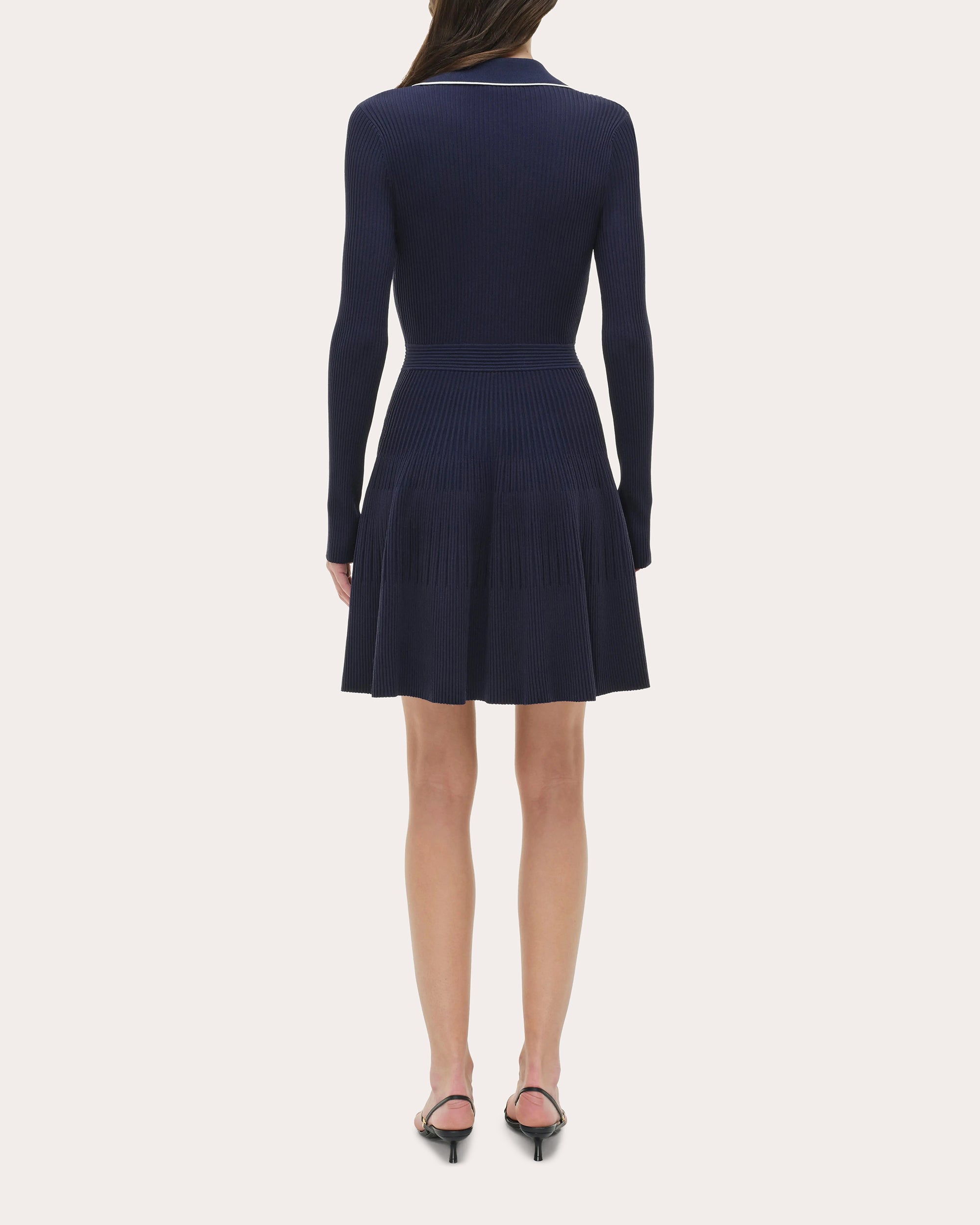 Alcott Rib Knit Polo Mini Dress