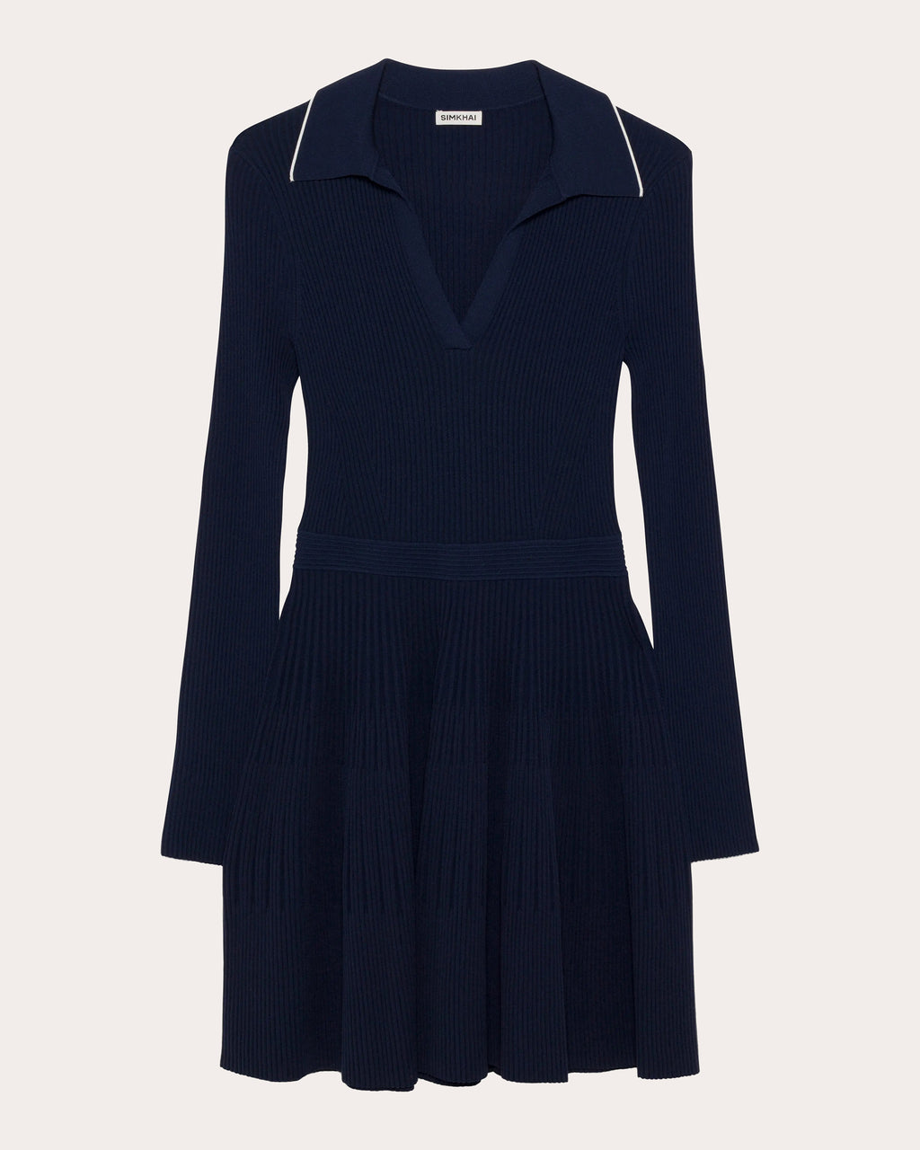 Alcott Rib Knit Polo Mini Dress