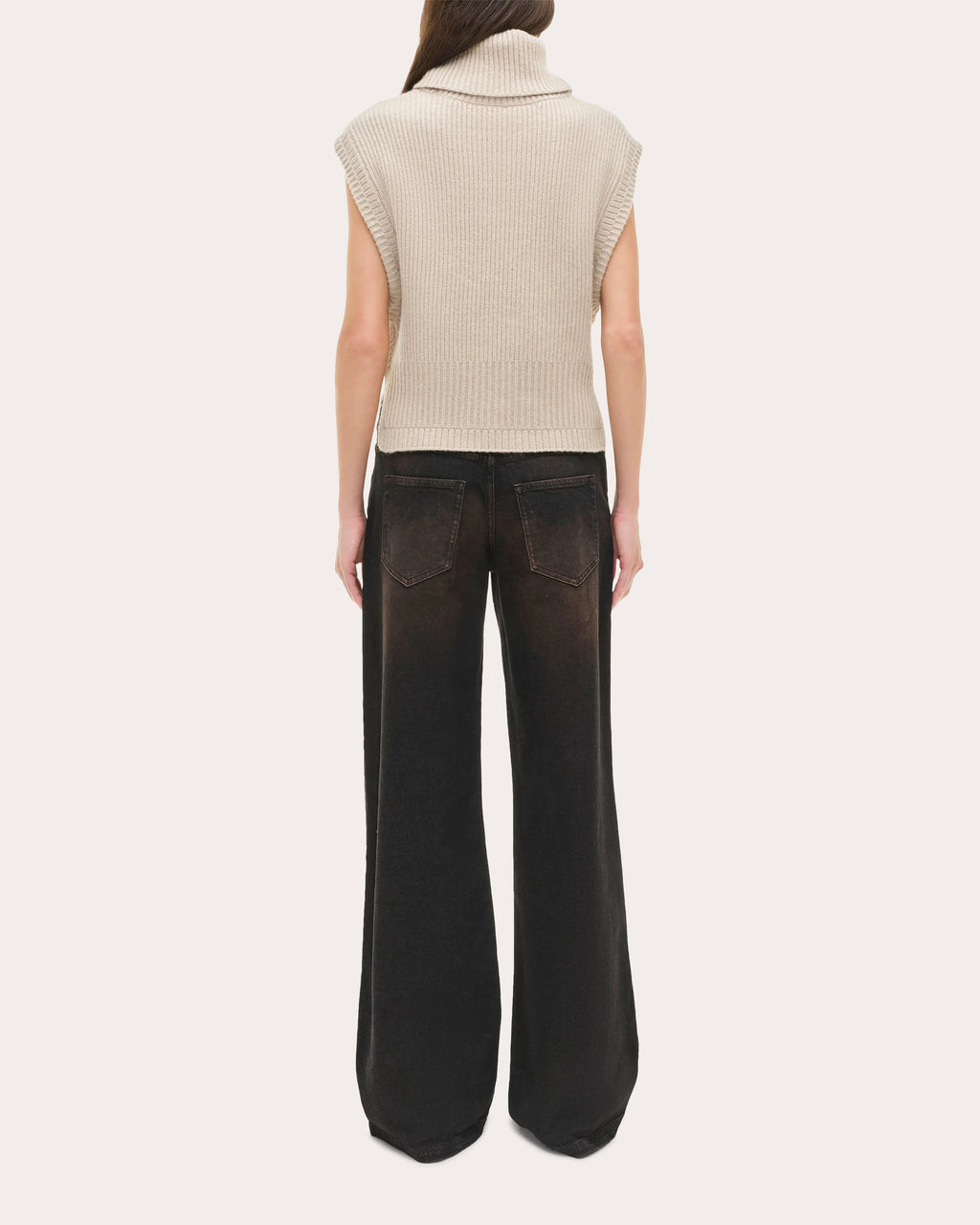 Maple Ribbed Wool Cashmere Turtleneck Sweater