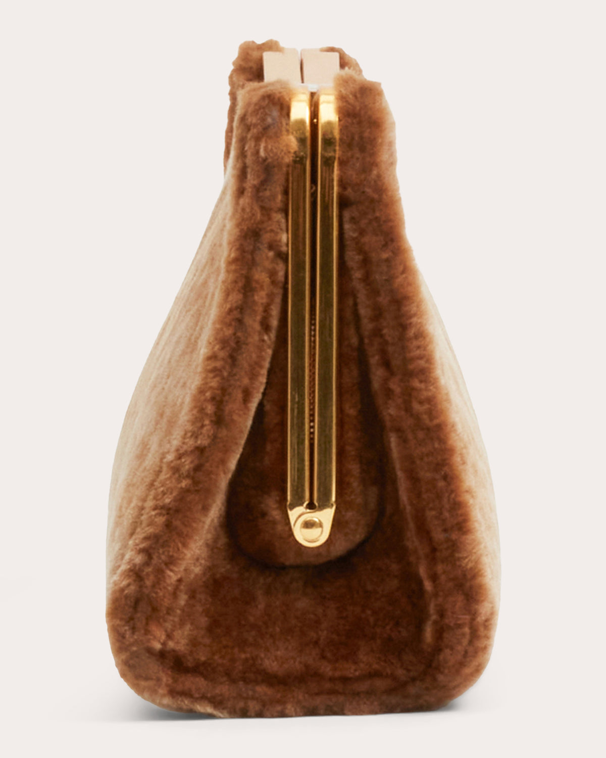 Solange Shearling Clutch
