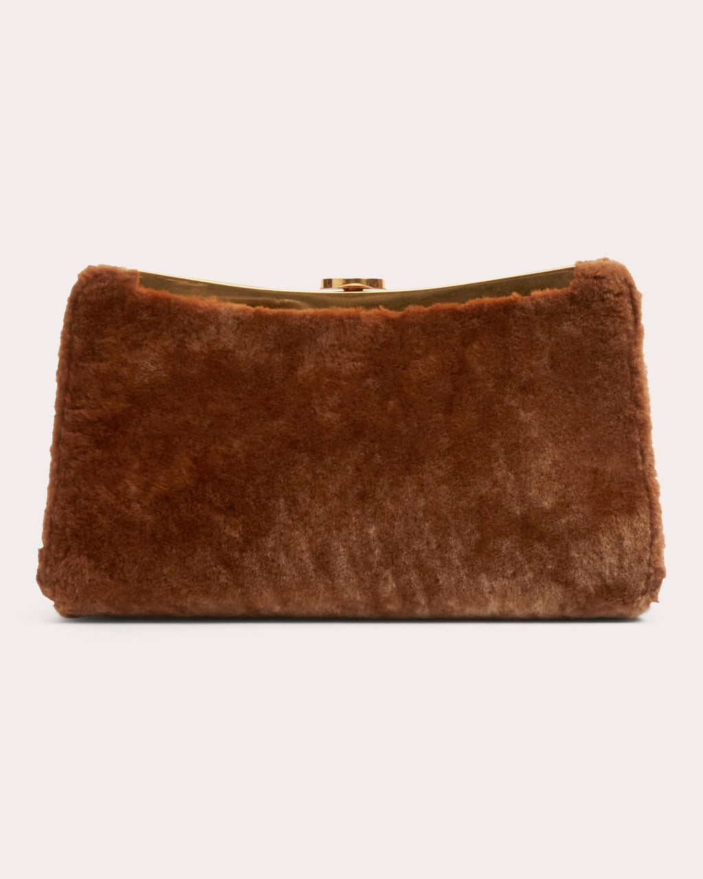 Solange Shearling Clutch