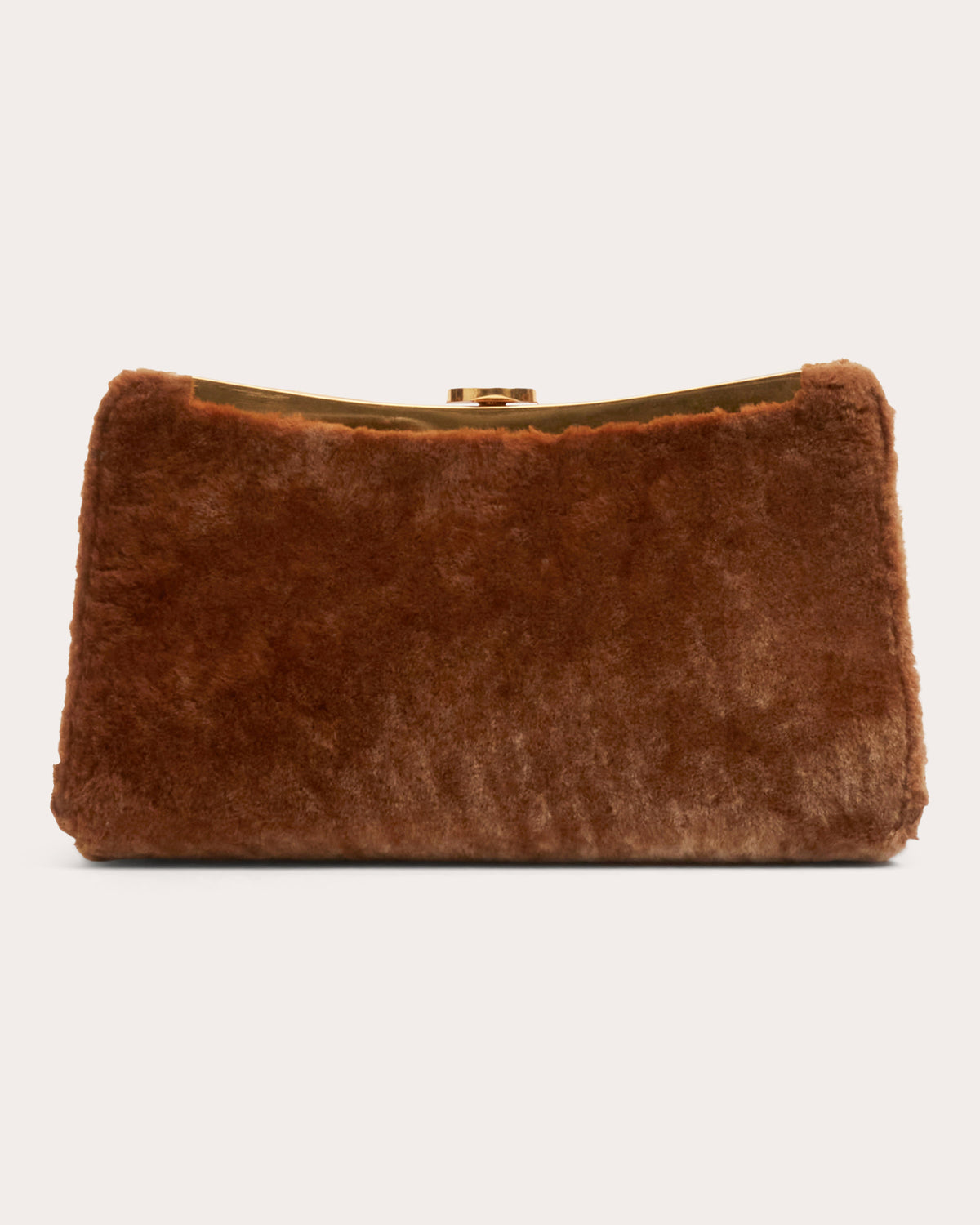 Solange Shearling Clutch