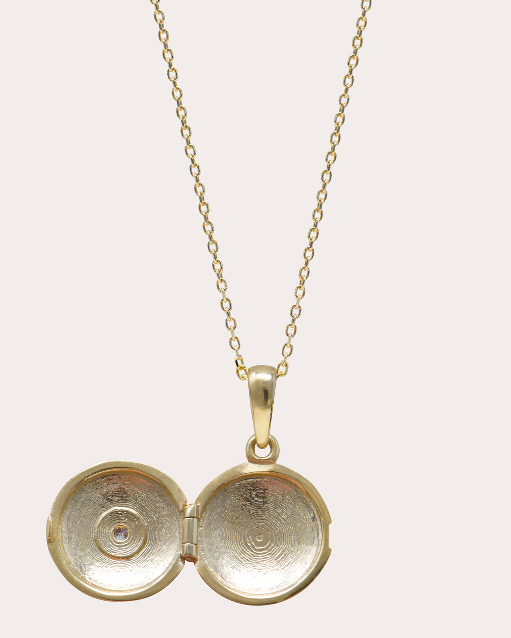 Diamond & 14k Gold Aztec Mini Locket Necklace