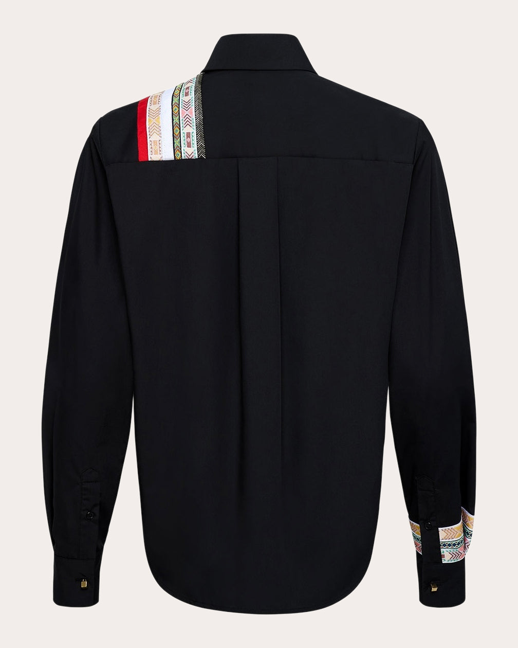 Ted Grosgrain Poplin High-Low Shirt