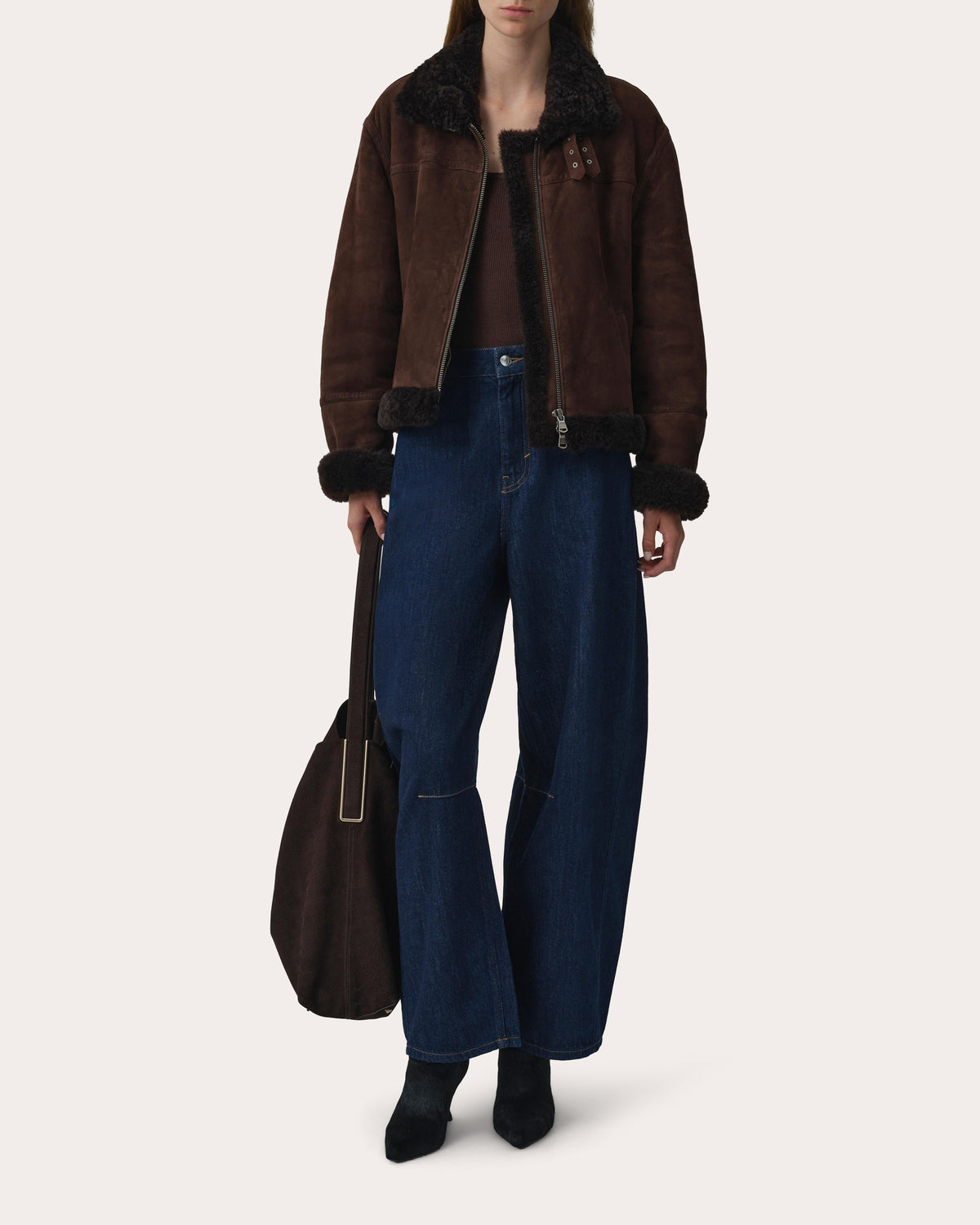 Cassia Shearling Aviator Jacket