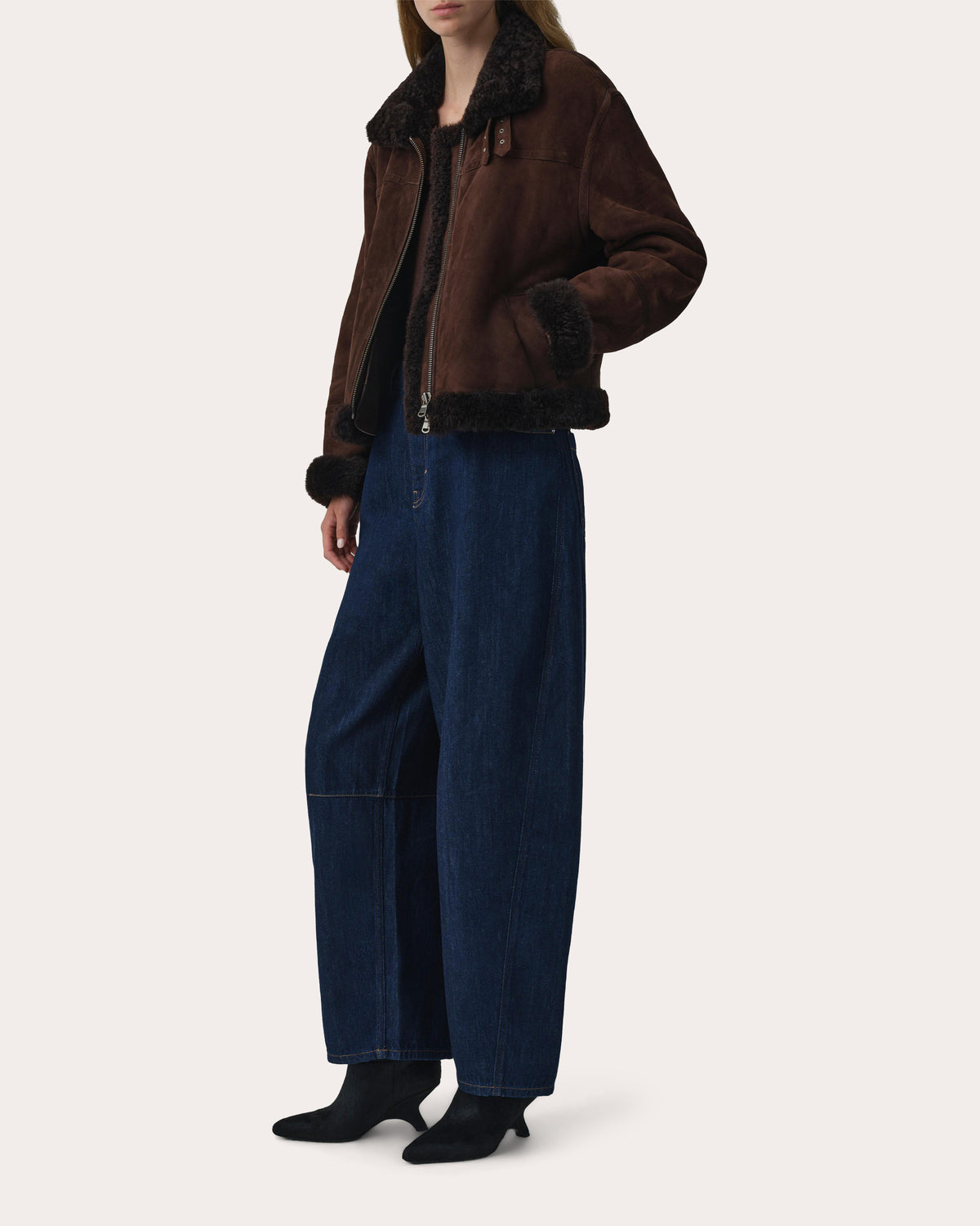 Cassia Shearling Aviator Jacket
