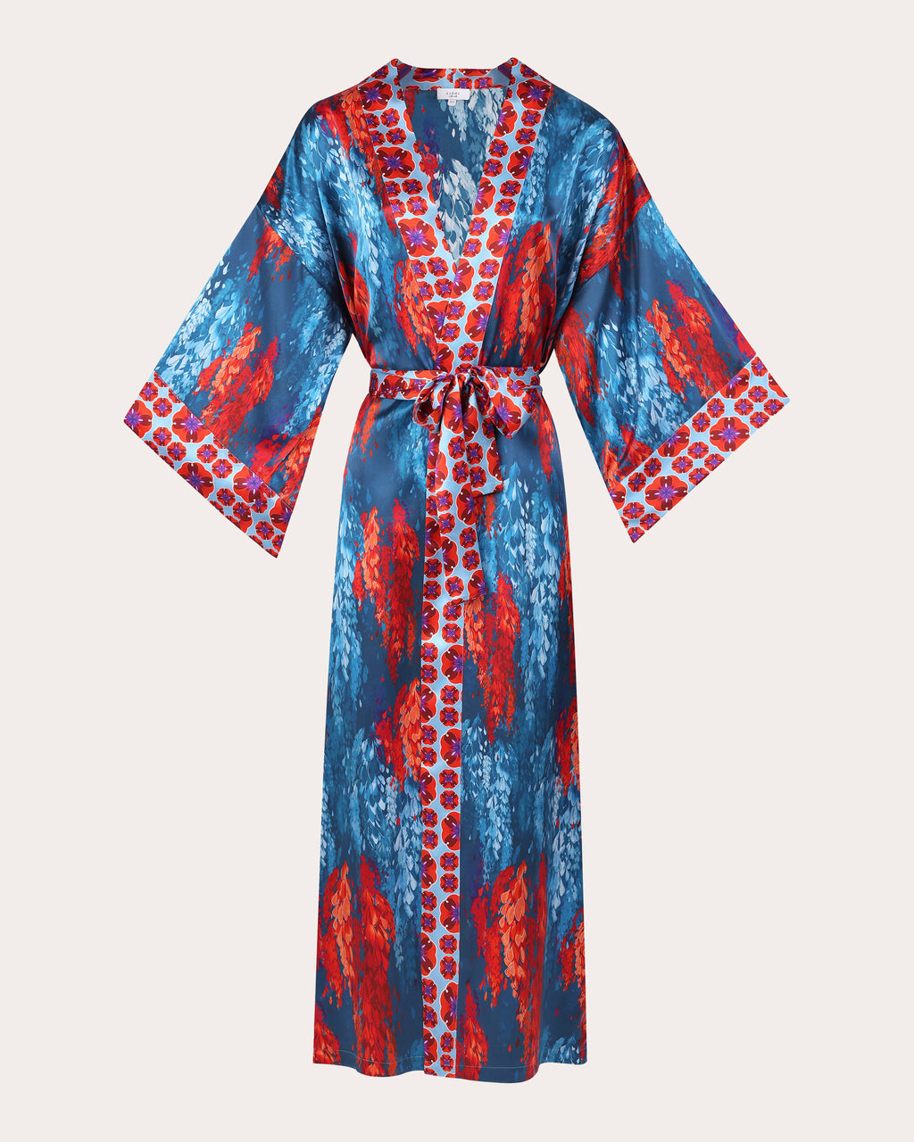 Nikko Fuji Silk Long Kimono