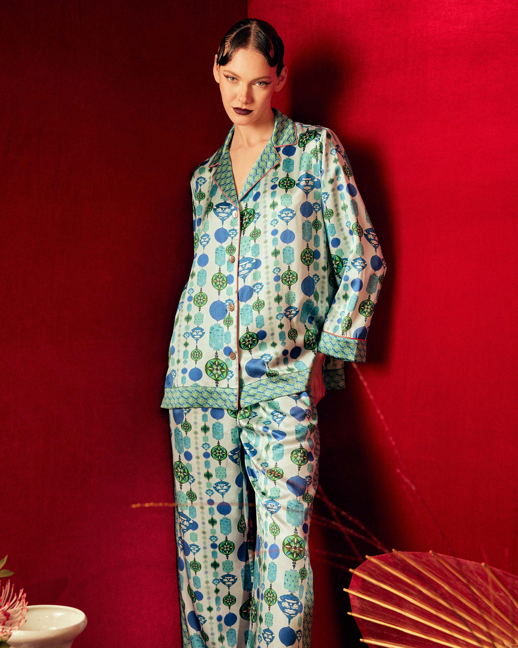 Isa Chochin Silk Pajama Set