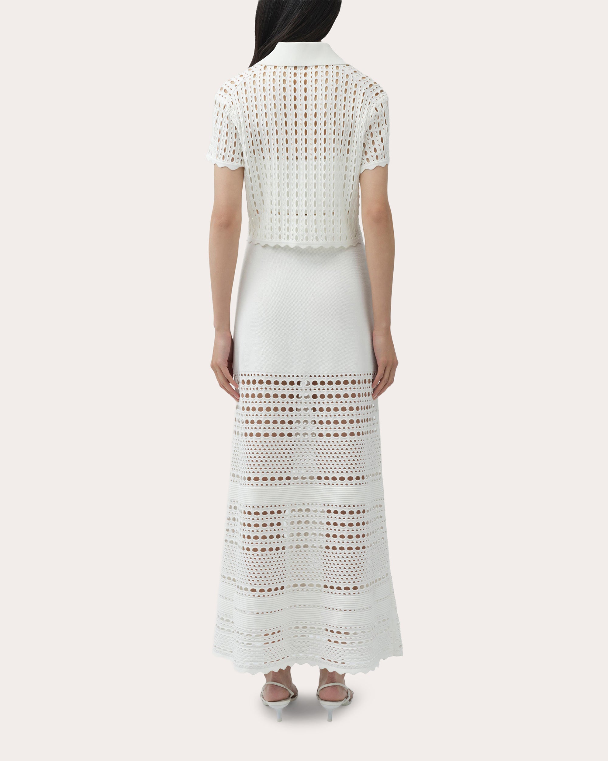 Westly Eyelet Stitch Maxi Skirt