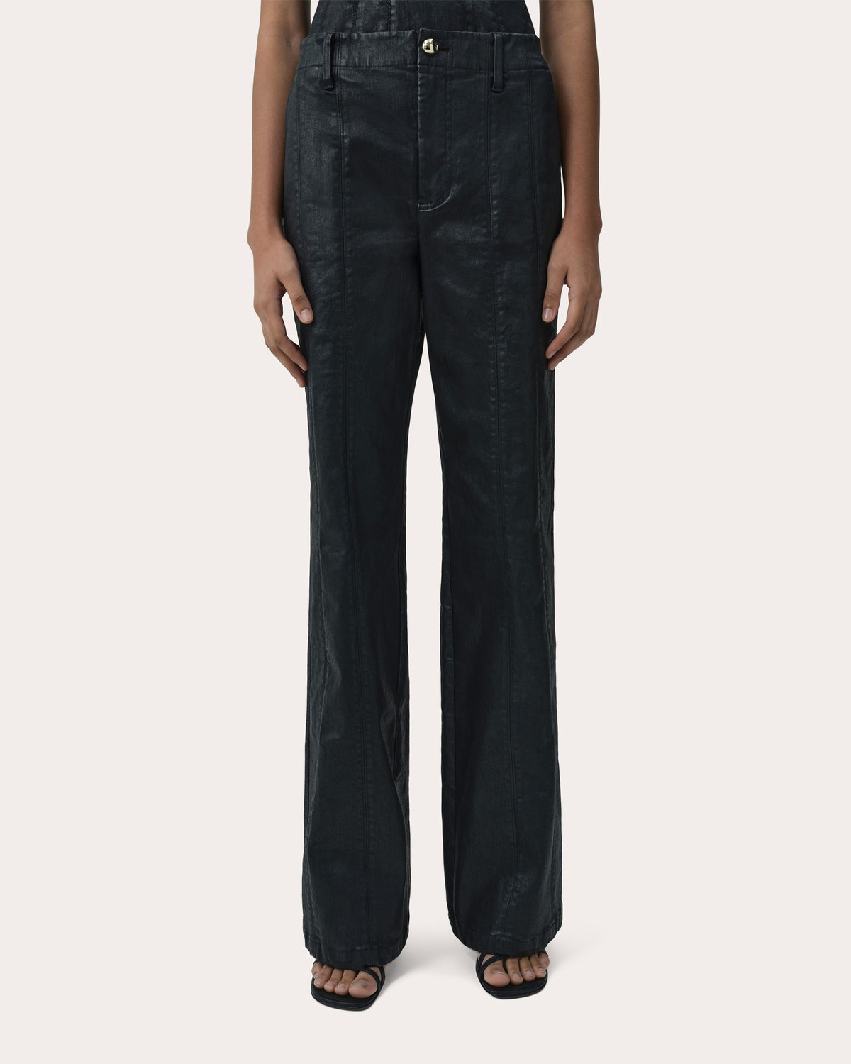 Ansel Coated Denim Trousers