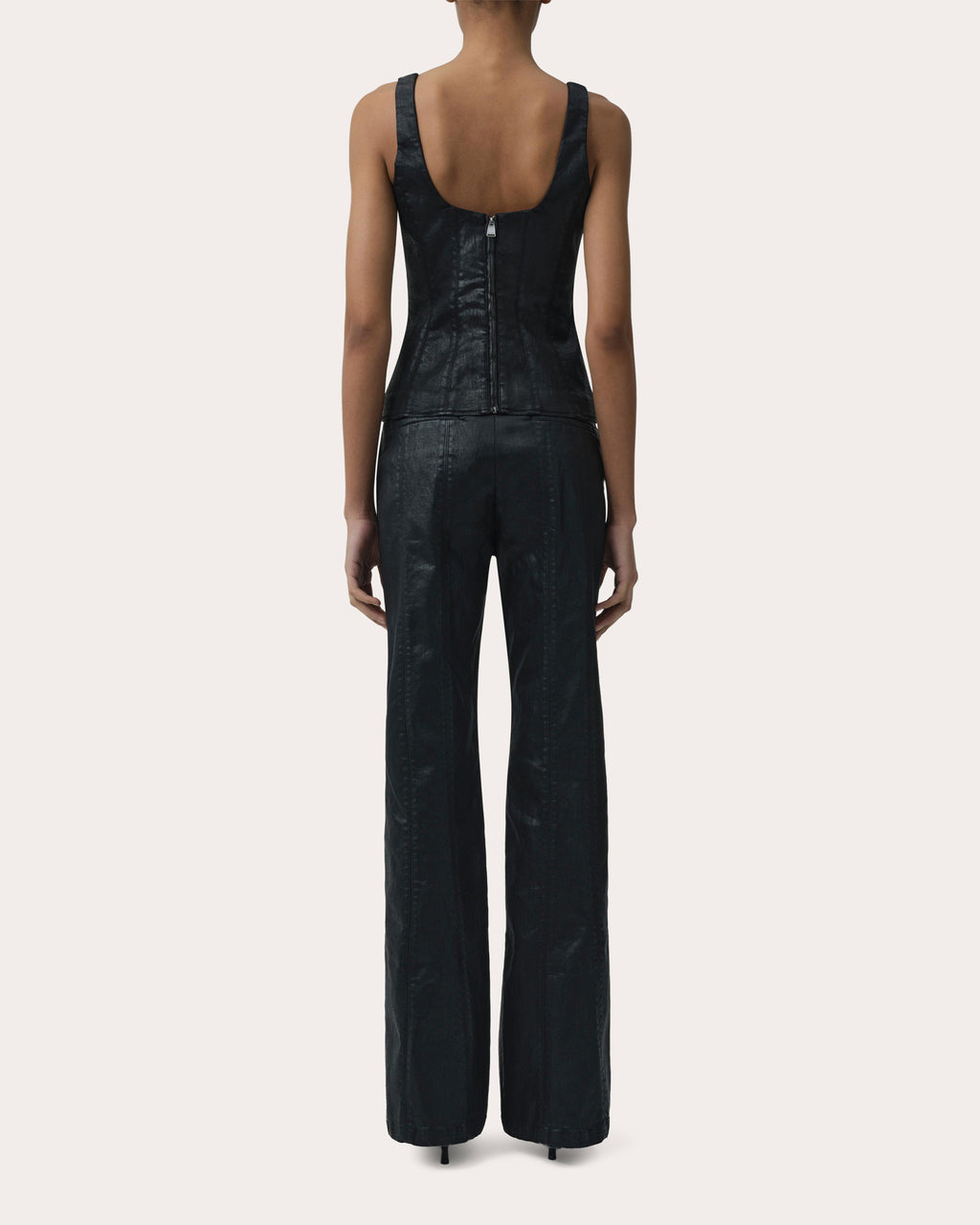 Ansel Coated Denim Trousers
