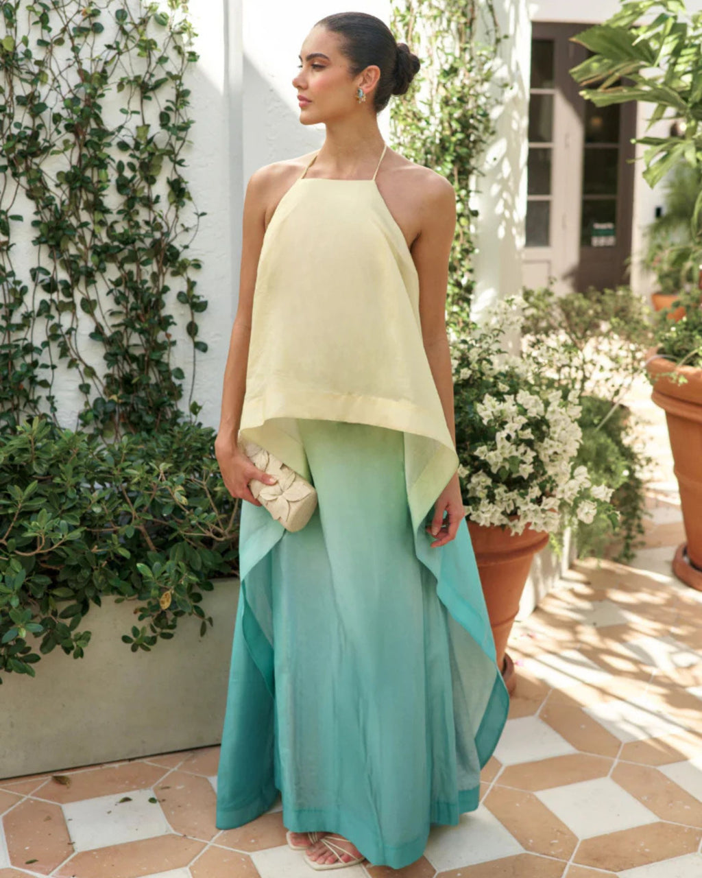 Mariposa Convertible™ Organza Train Gown