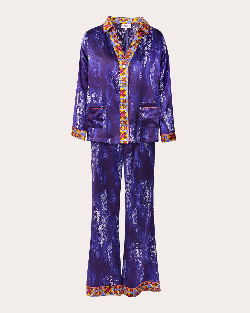 Tokyo Fuji Silk Pajama Set