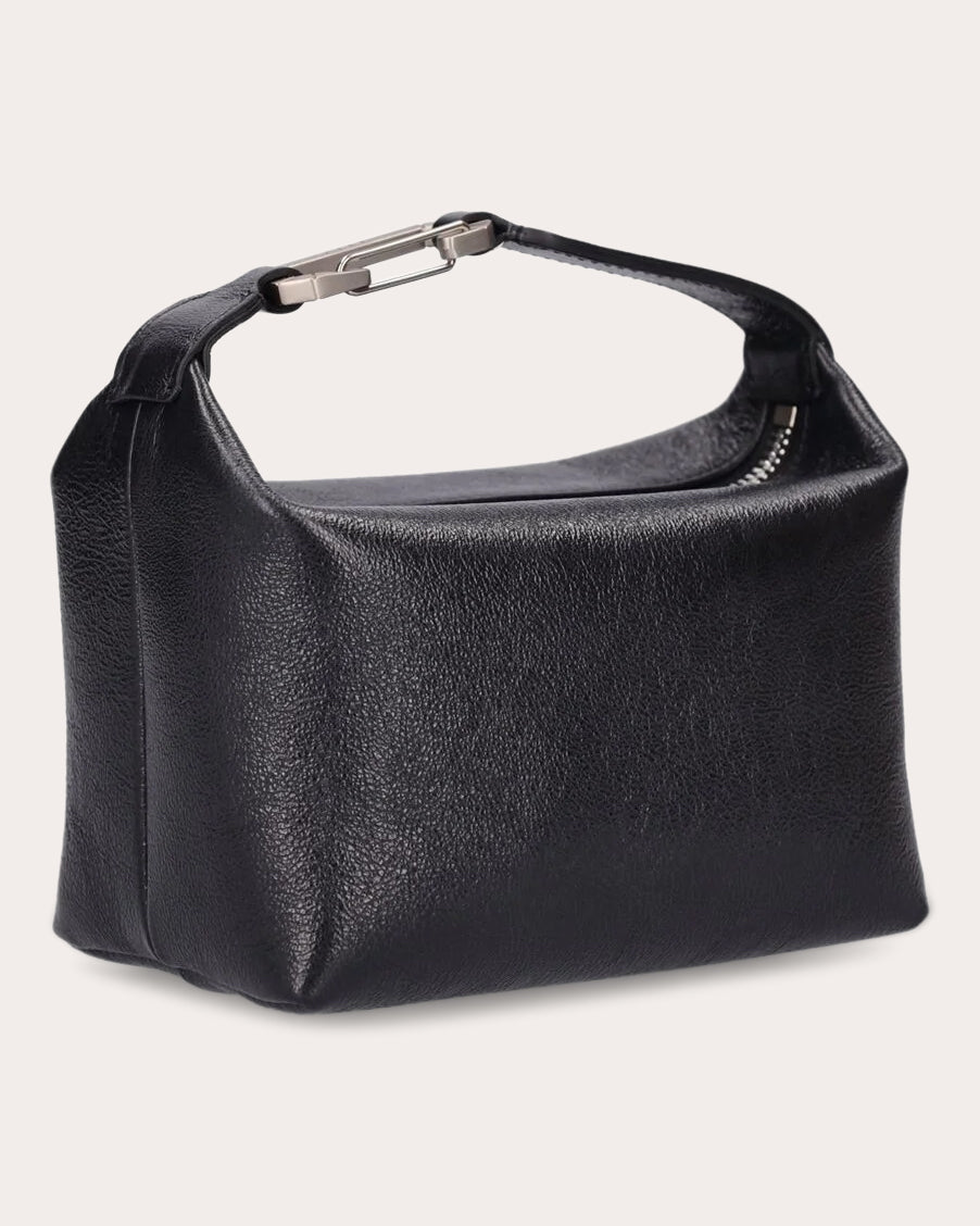 Tiny Moon Laminated-Leather Shoulder Bag