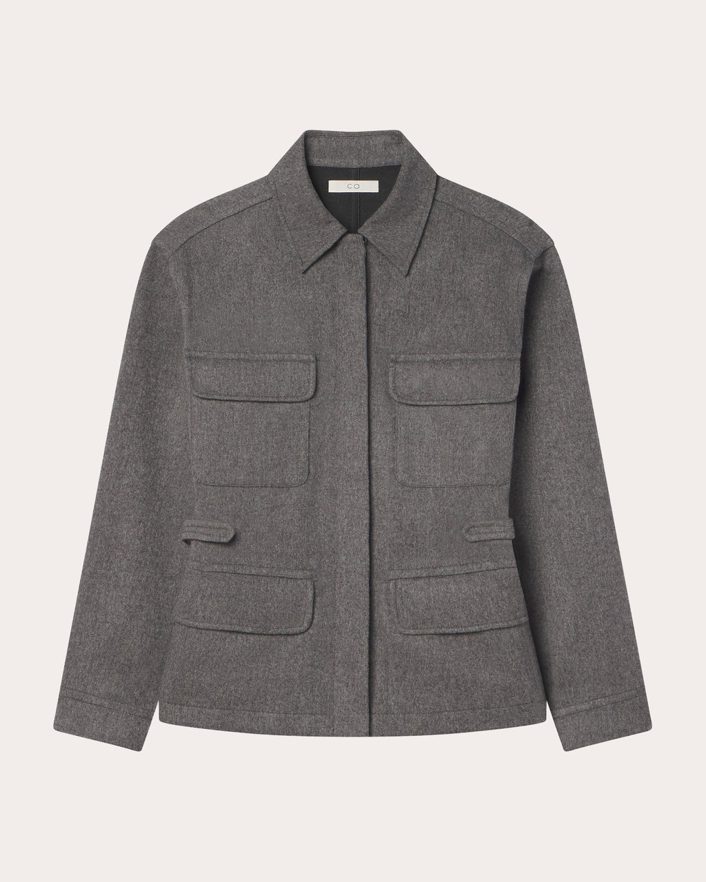 Wool Cashmere Workwear Shirt Jacket