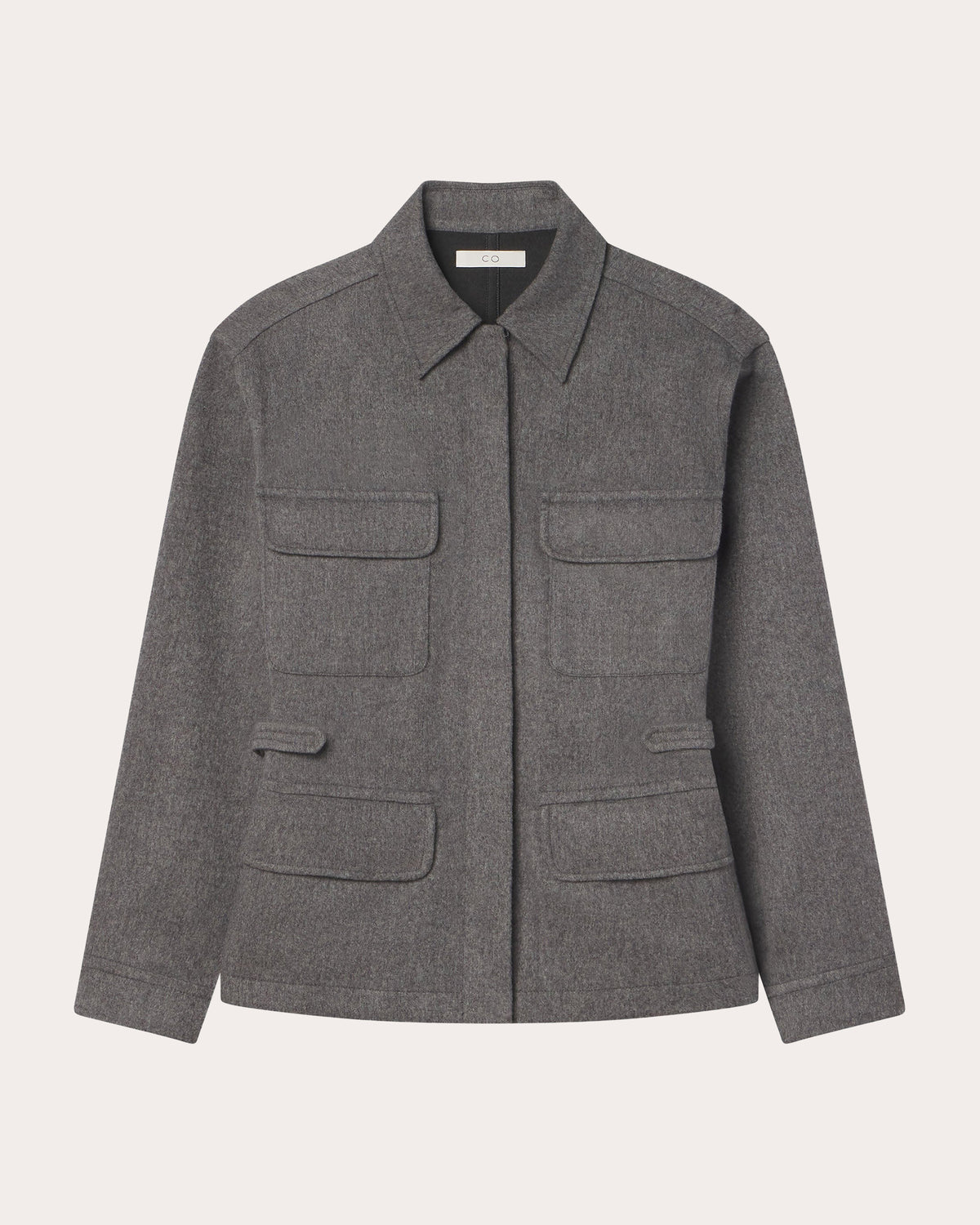 Wool Cashmere Workwear Shirt Jacket
