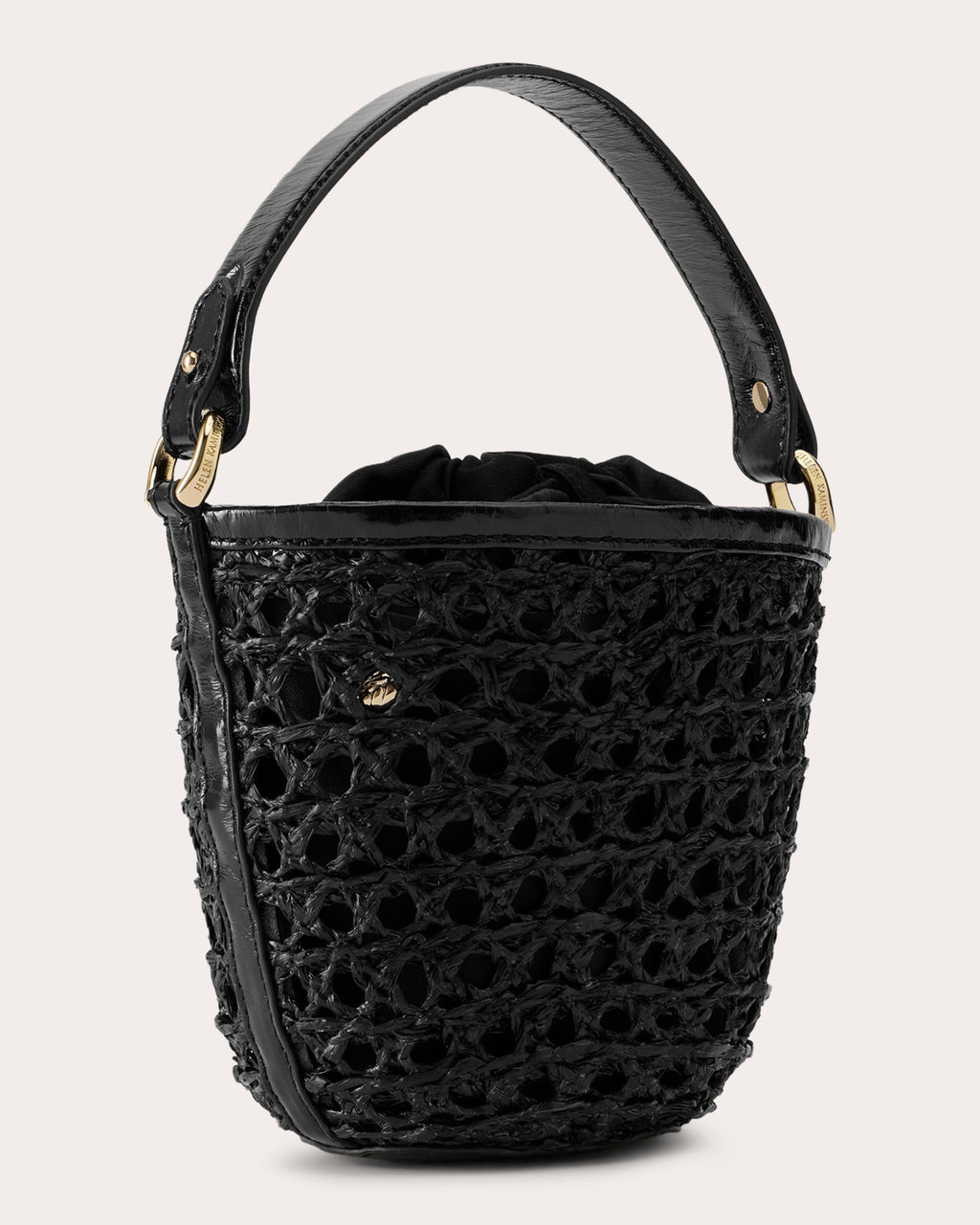 Ama Raffia Lace Braid Mini Basket