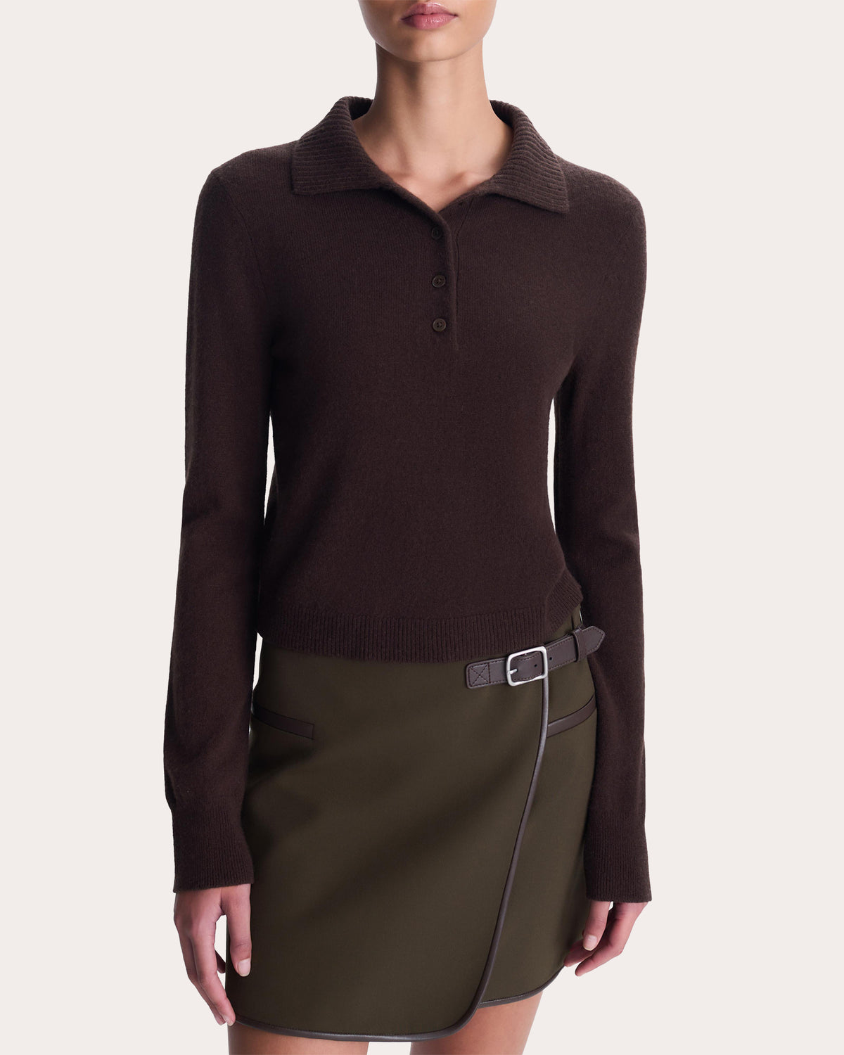 Sheridan Belted Wrap Mini Skirt