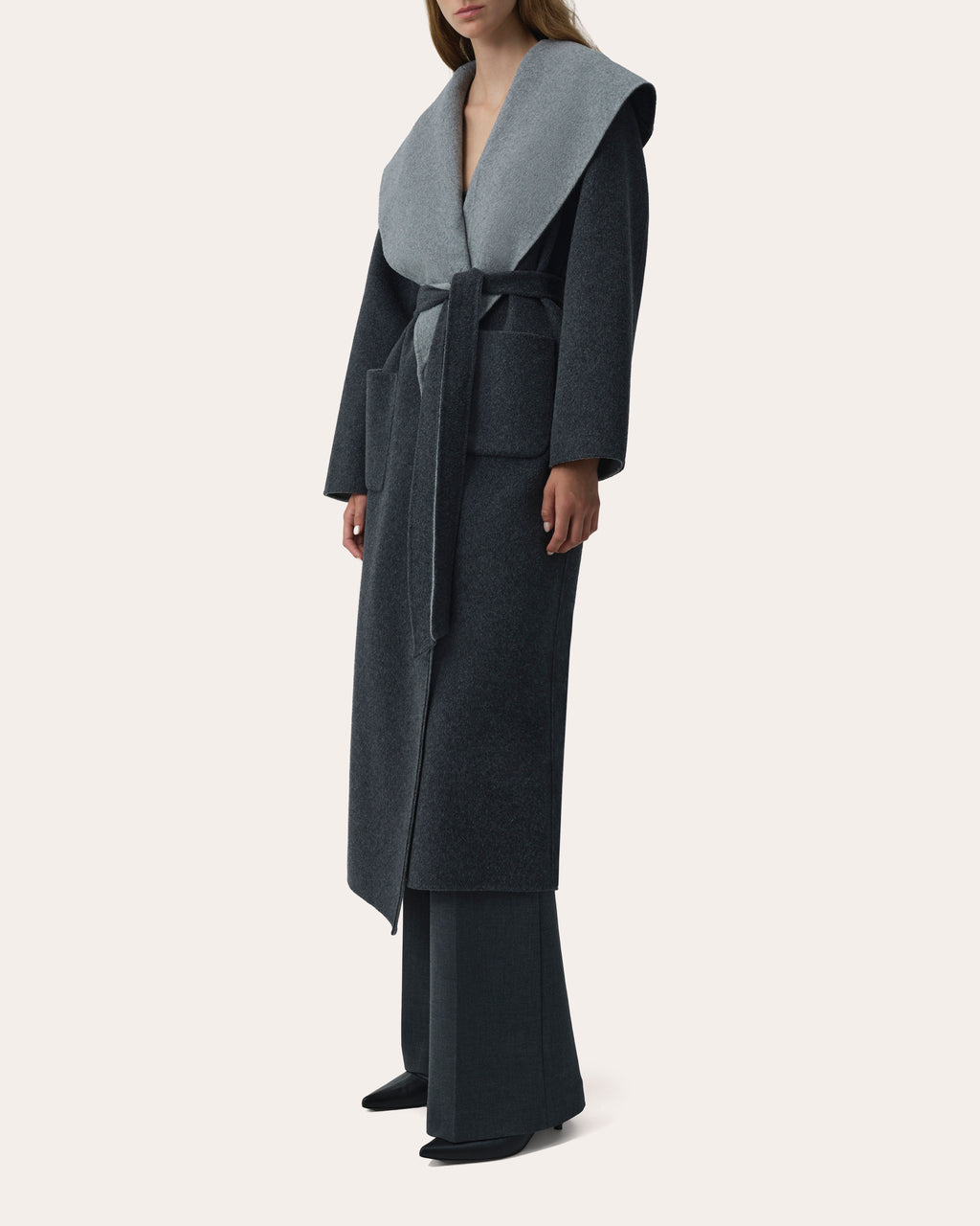Allura Wool Reversible Belted Coat