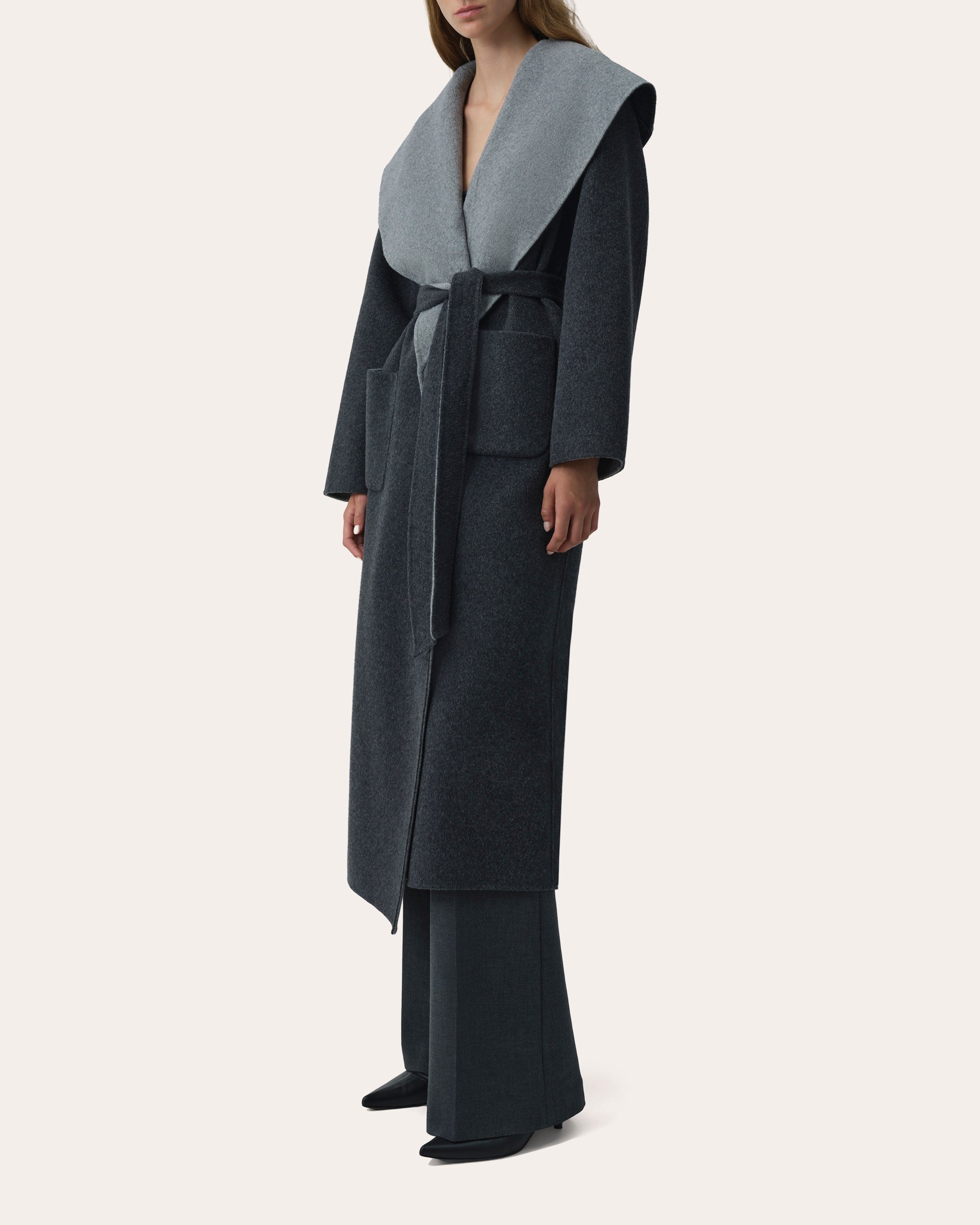 Allura Wool Reversible Belted Coat