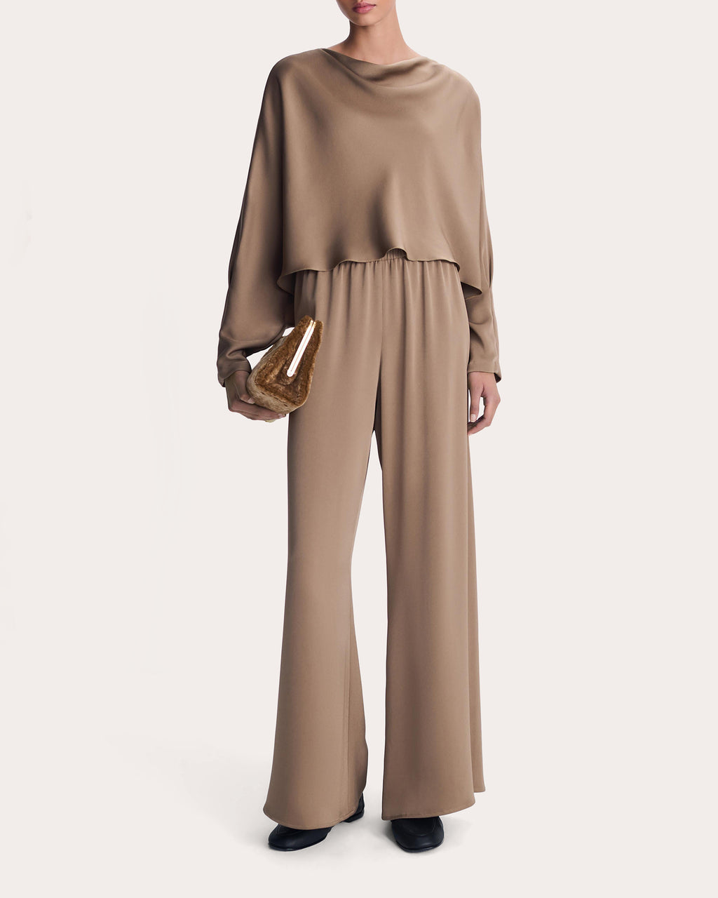 Roni Satin Wide-Leg Pants