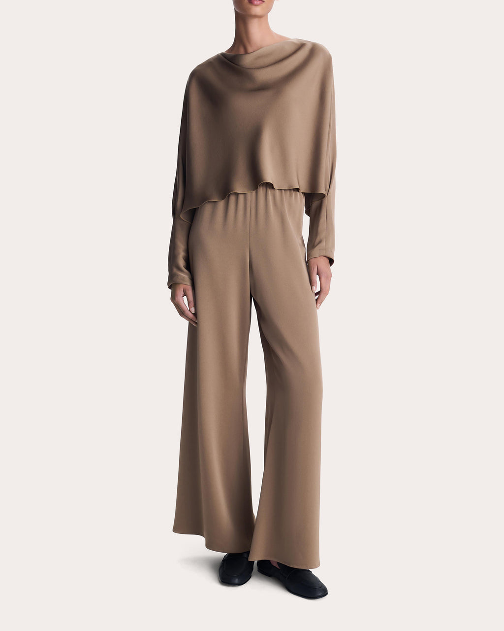 Roni Satin Wide-Leg Pants