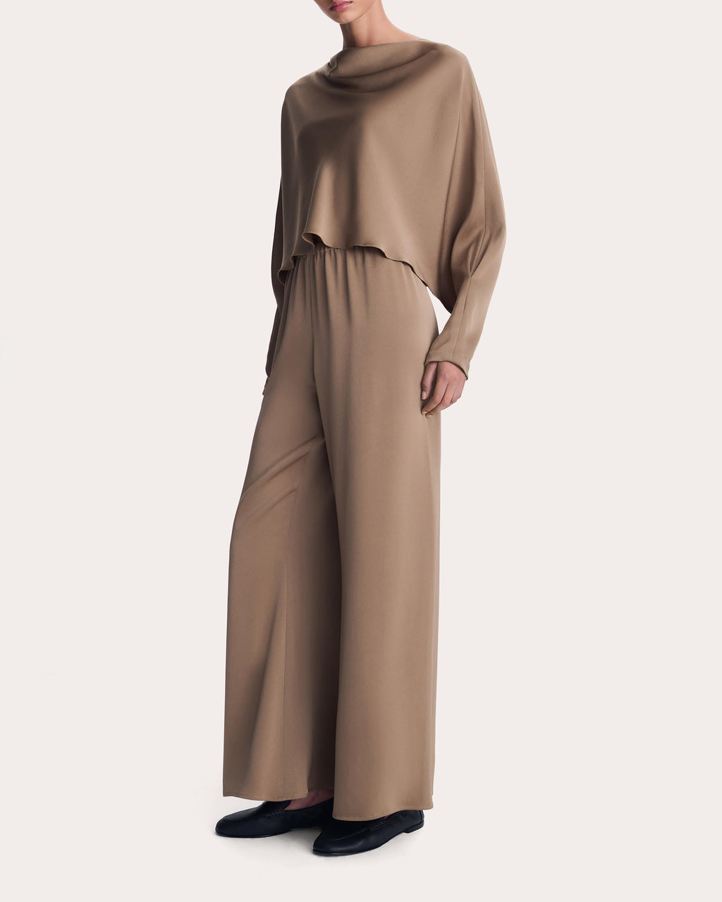 Roni Satin Wide-Leg Pants