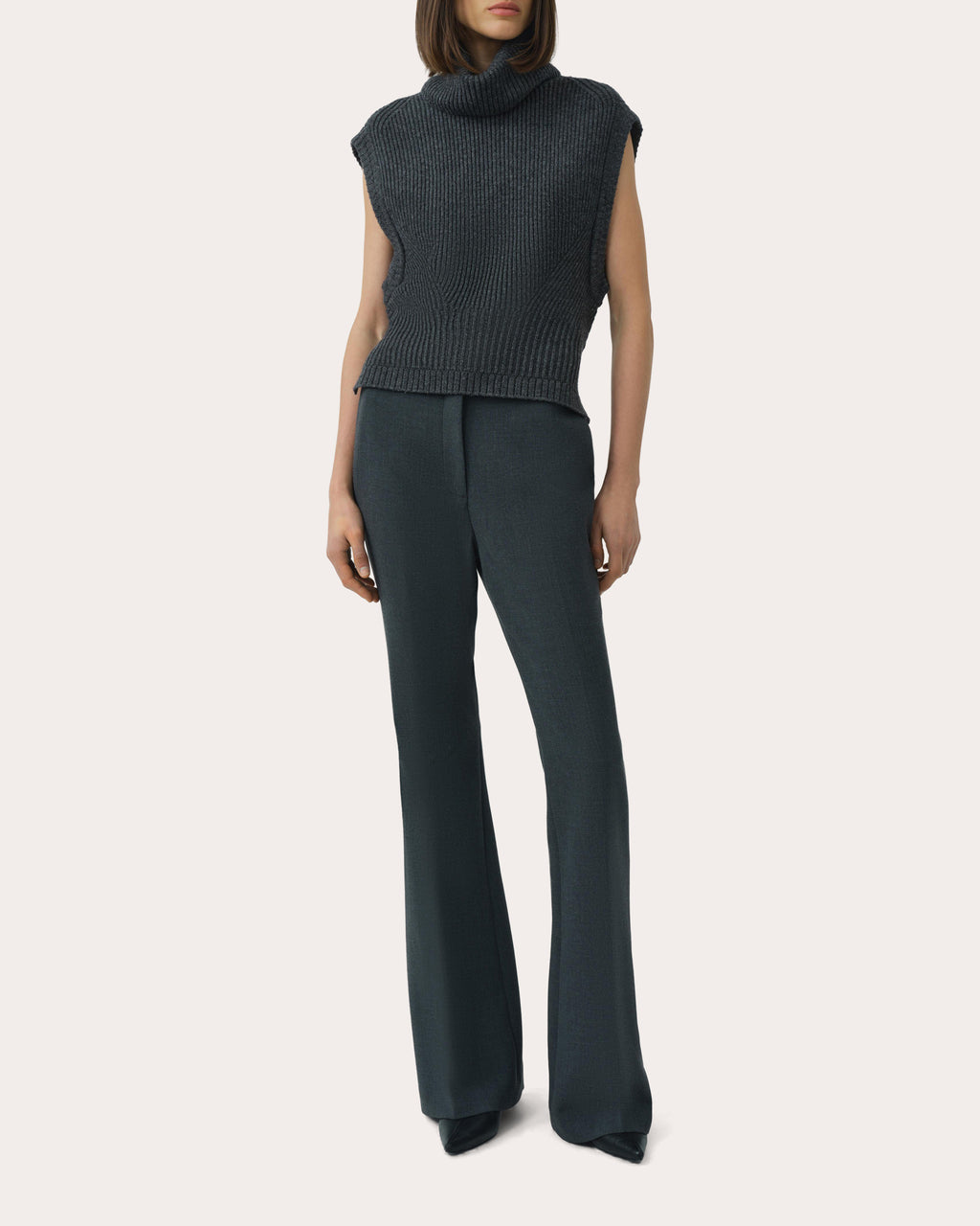 Maple Wool Knit Turtleneck Top