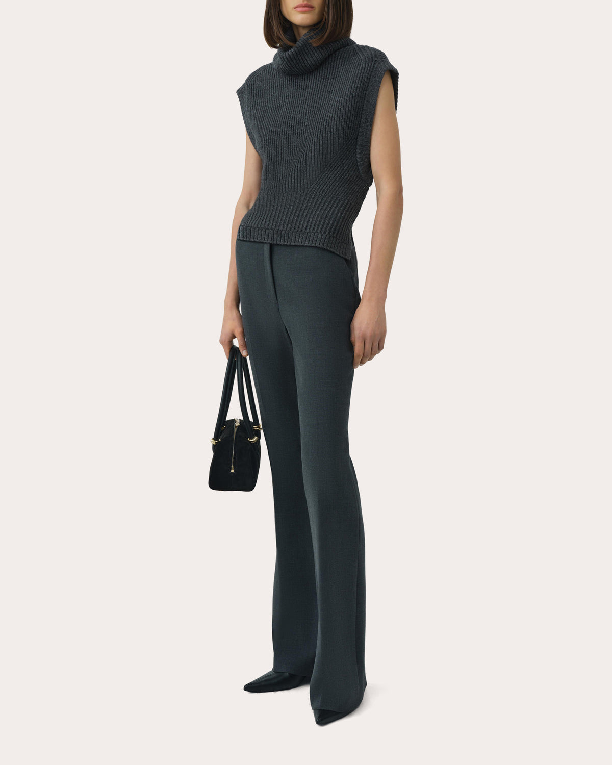 Maple Wool Knit Turtleneck Top