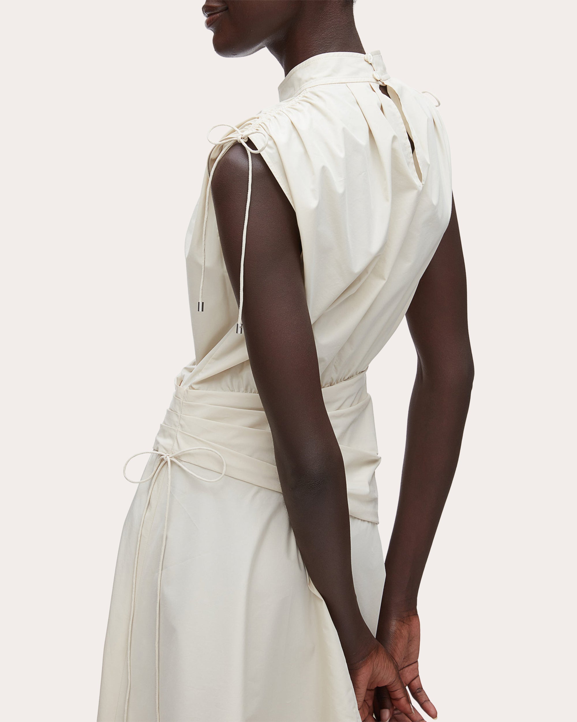 Ruched Handkerchief Dress Stone / 12 Ruched Handkerchief Dress Stone / 12