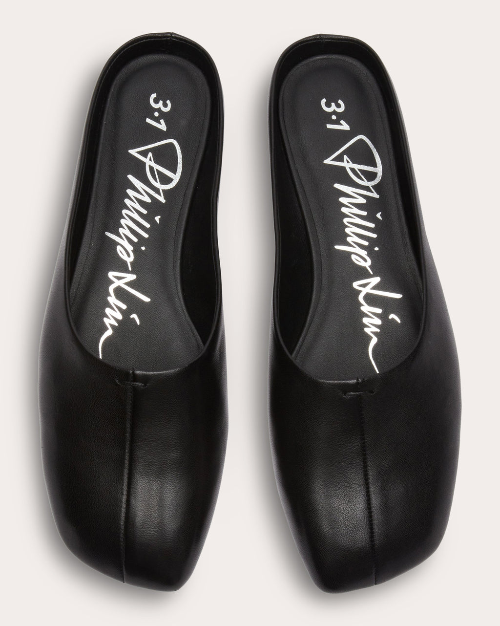 ID Leather Flat Mule