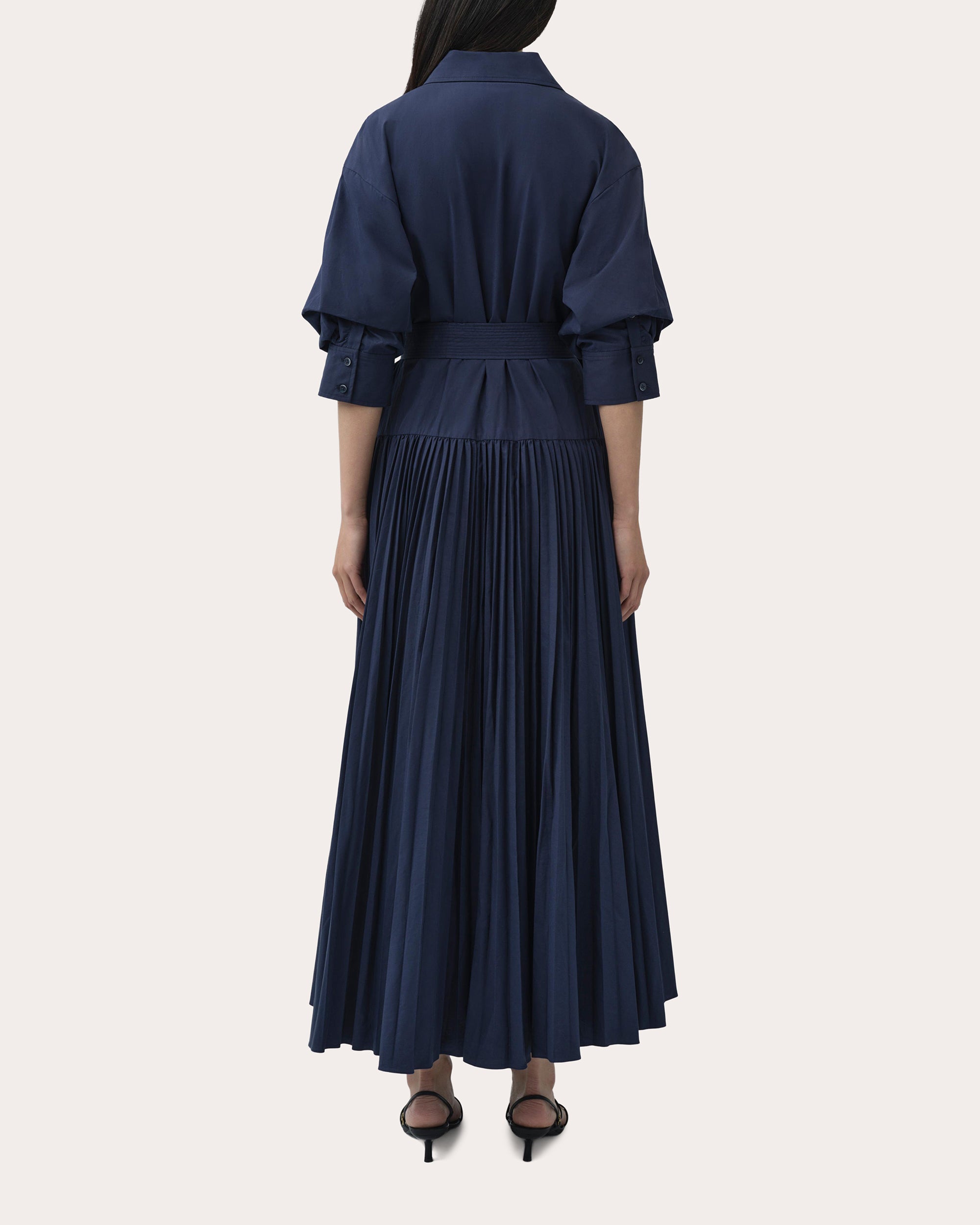 arlo maxi dress SIMKHAI Women's Arlo Belted Maxi Dress - Blue - Size L