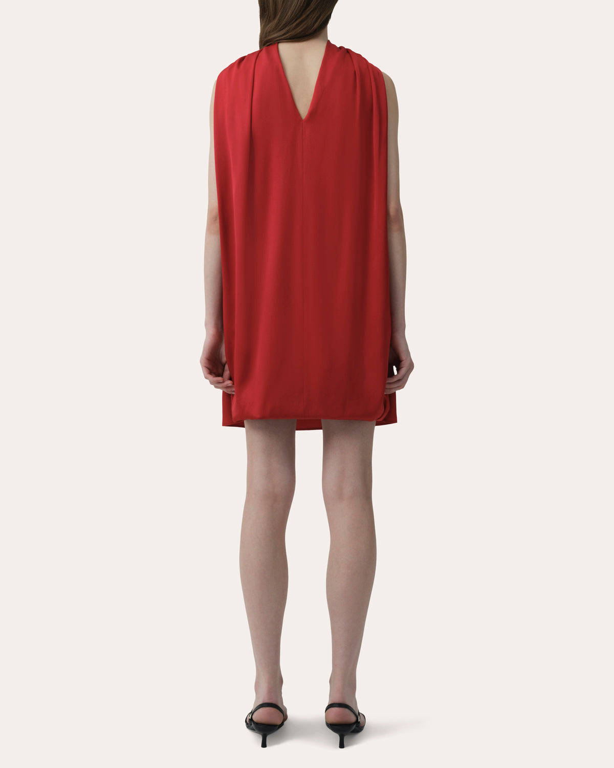 Toni Satin Cape Mini Dress