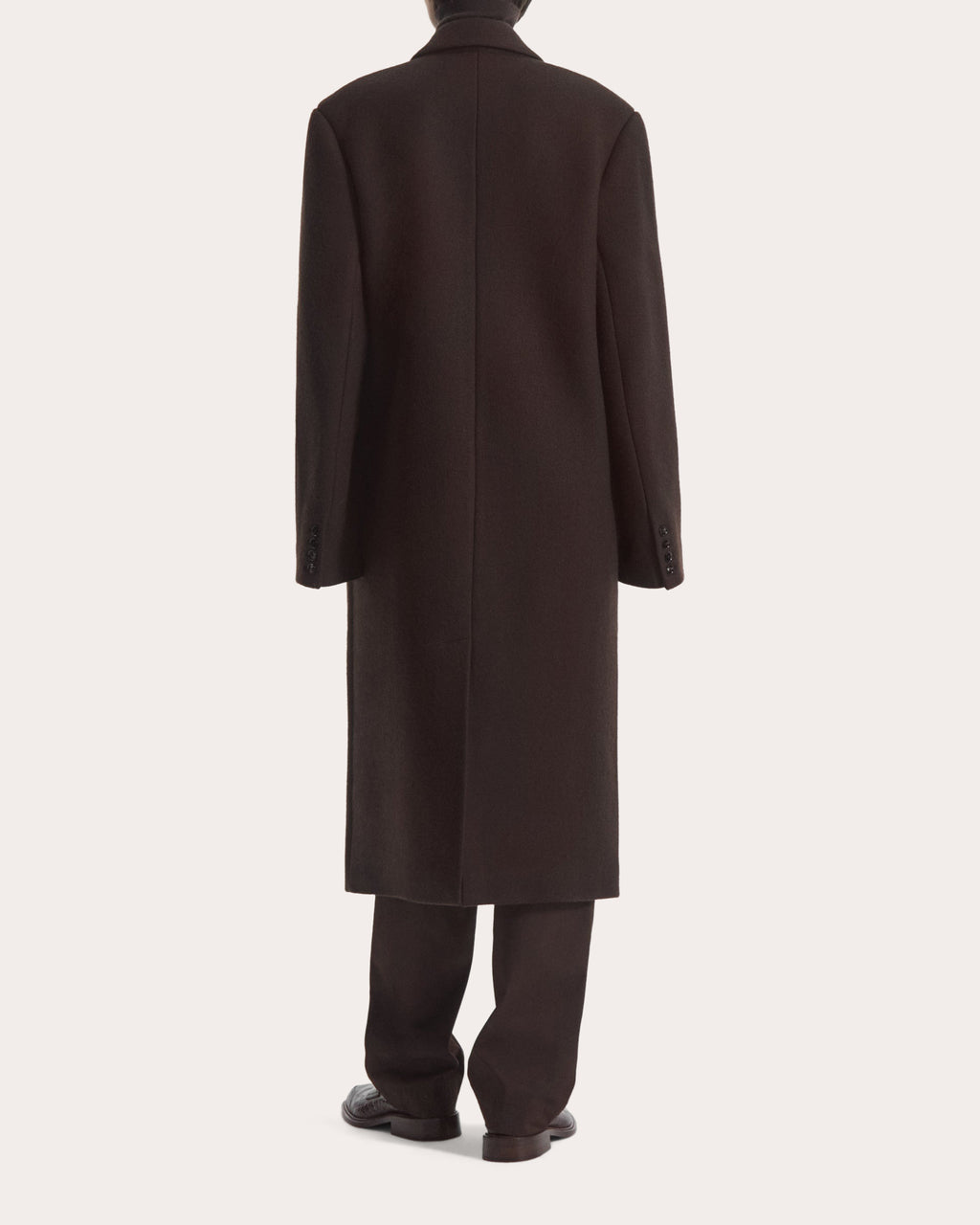 Wool Oversized Double-Breasted Coat