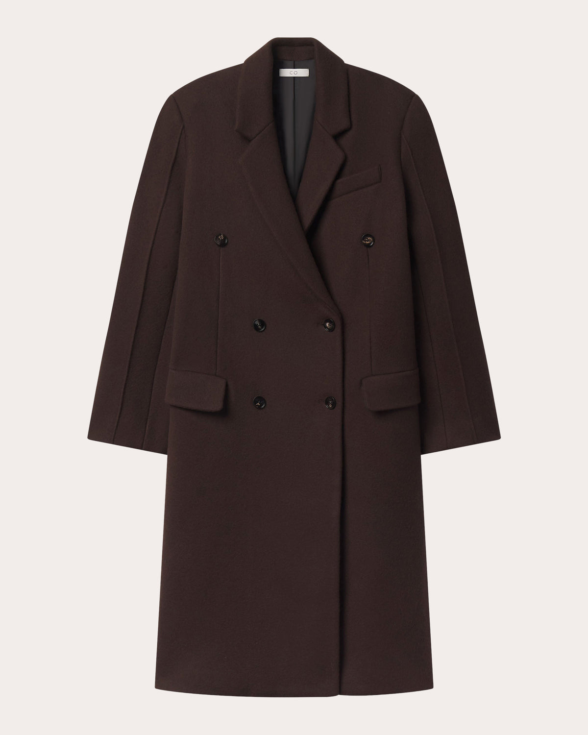 Wool Oversized Double-Breasted Coat