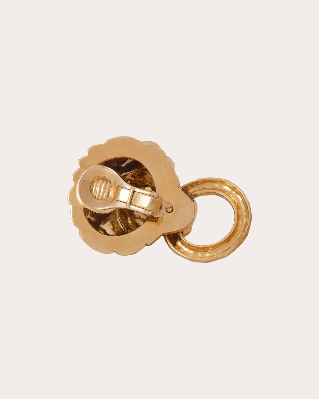 Vintage Van Cleef & Arpels Lion Door Knocker Earrings