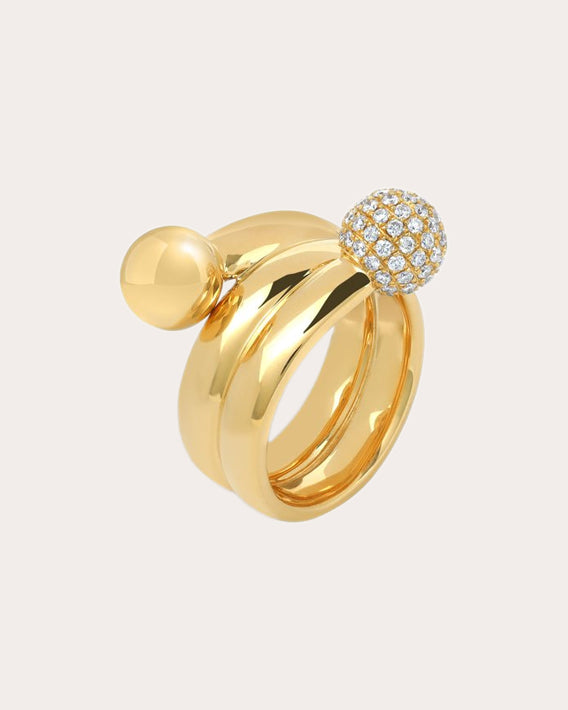 Selene 18K Gold Diamond Ring
