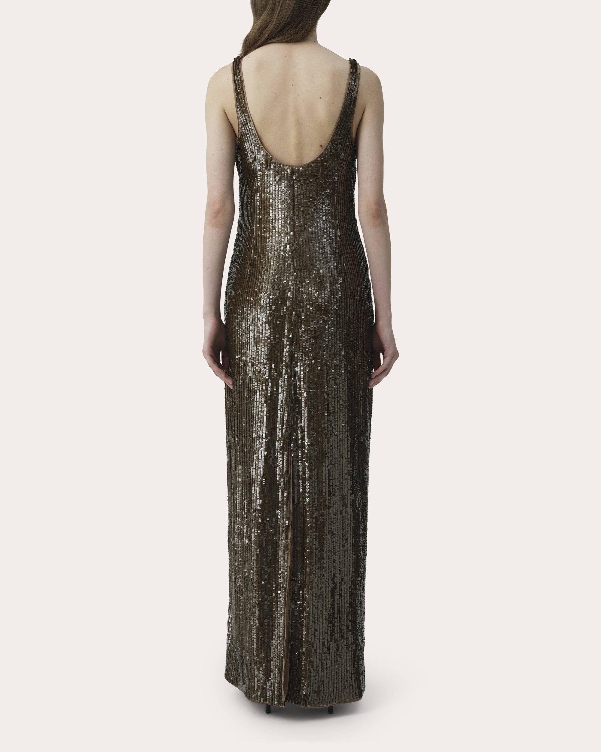Bex Sequin Scoop Neck Maxi Dress