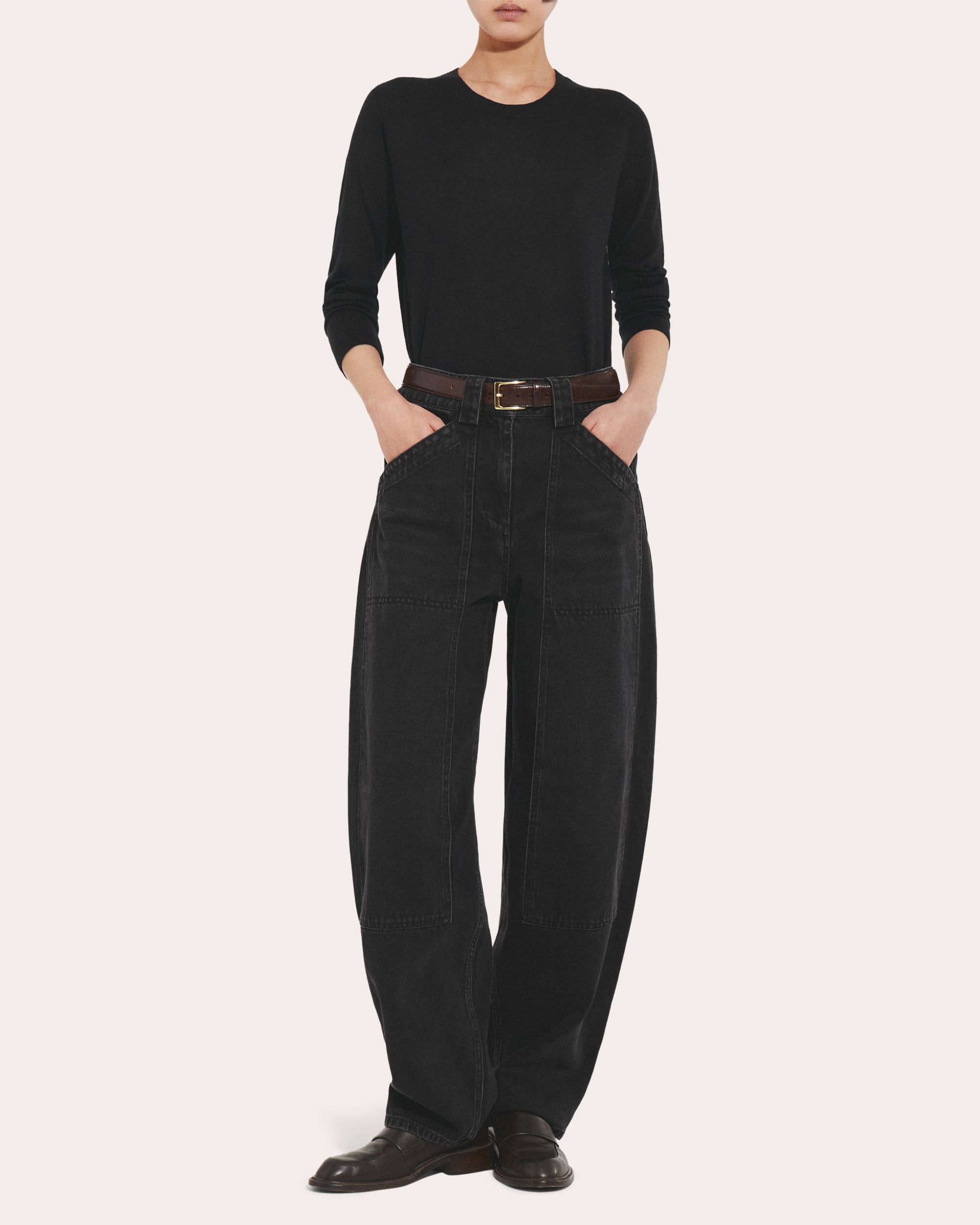 Fine Cashmere Long-Sleeve Top