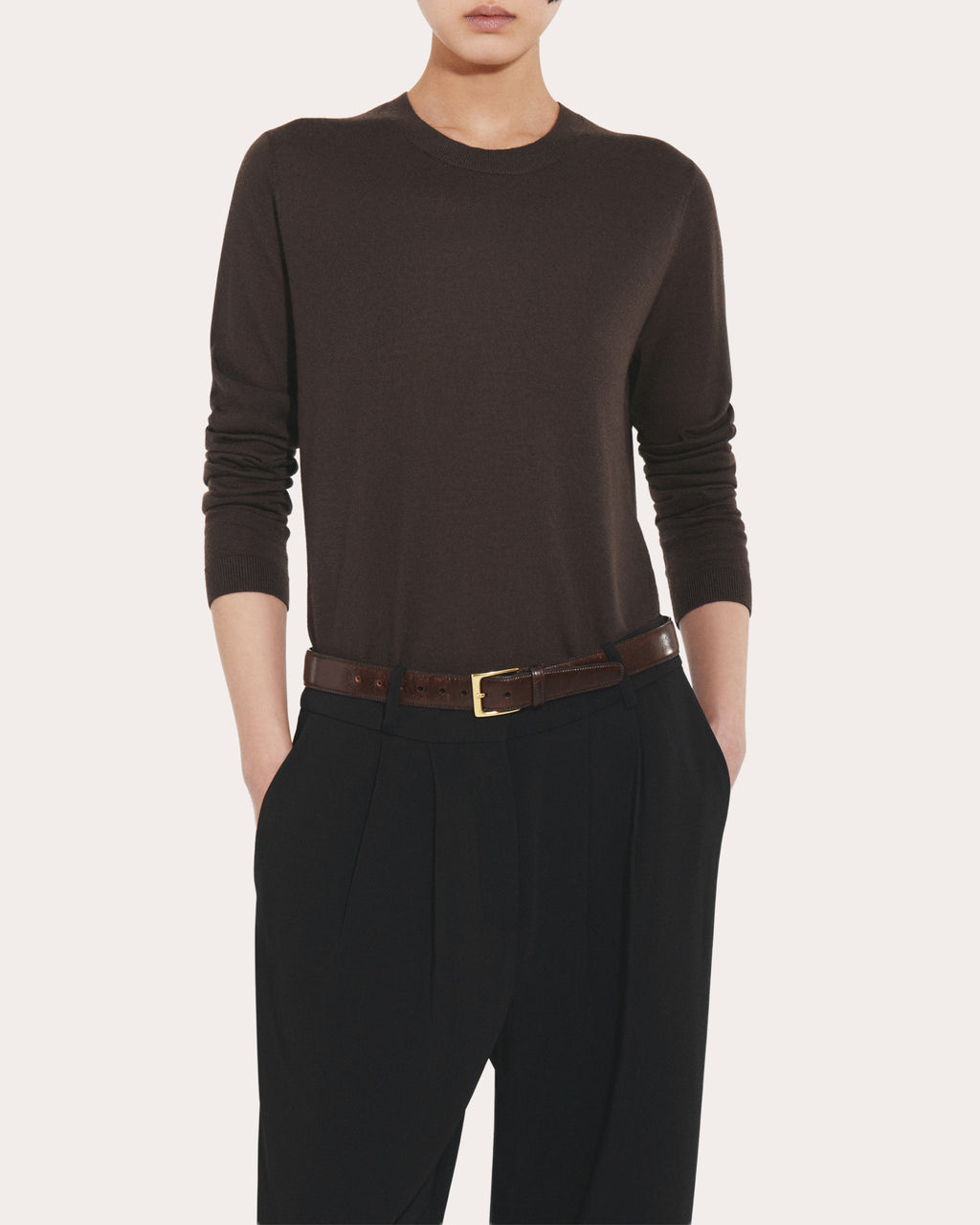 Fine Cashmere Long-Sleeve Top