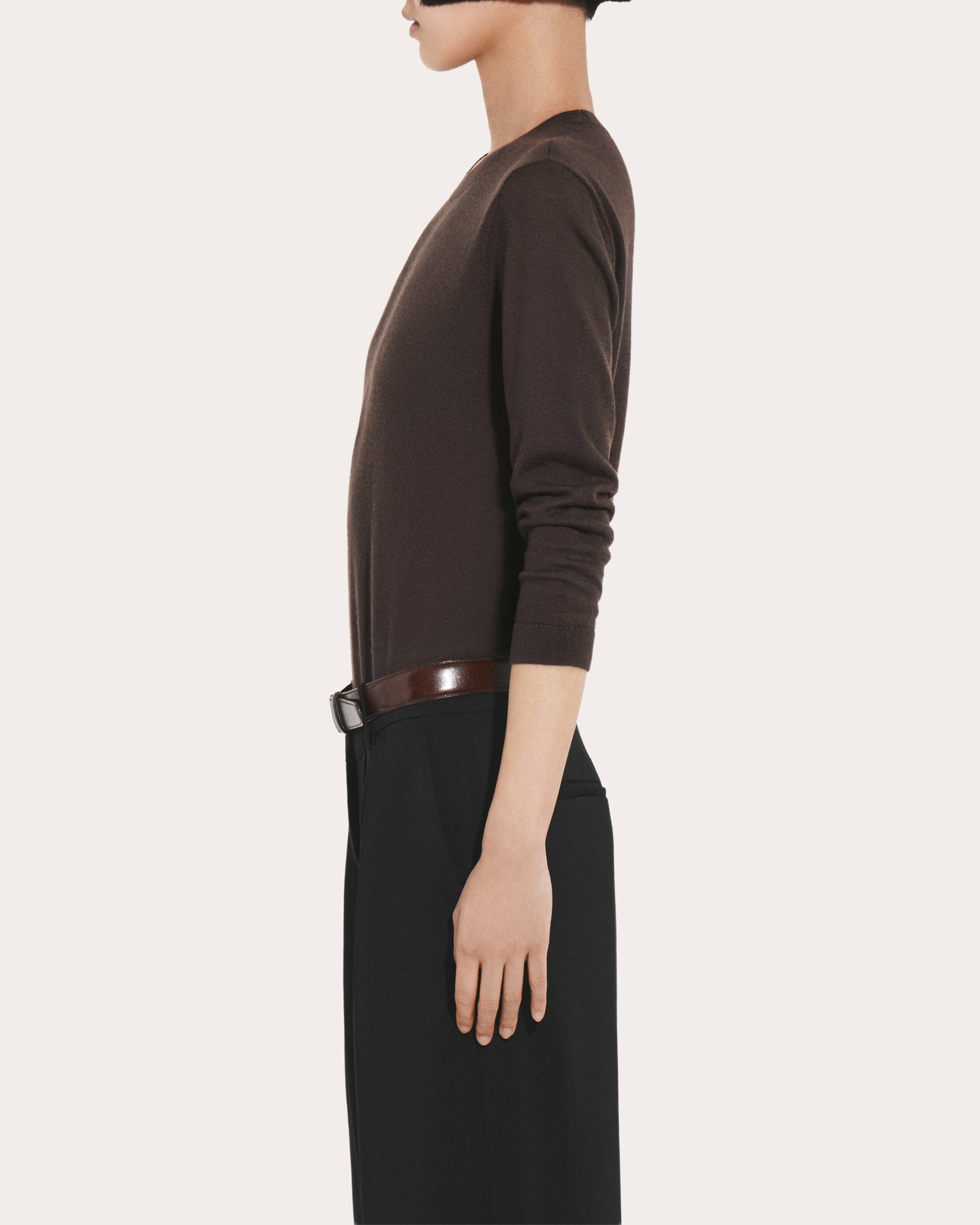 Fine Cashmere Long-Sleeve Top