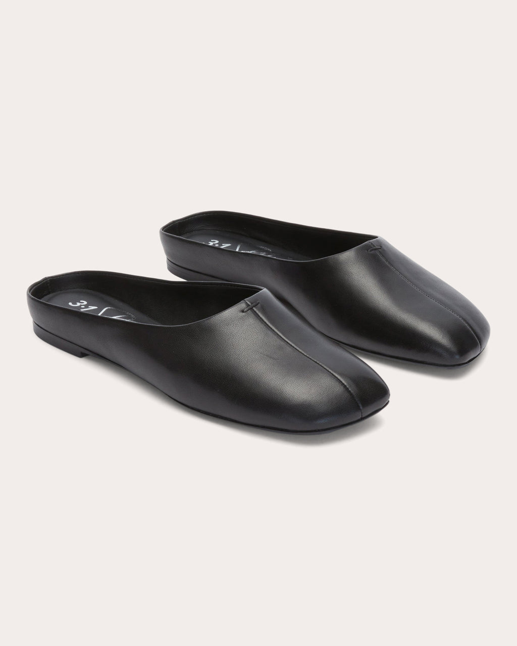 ID Leather Flat Mule